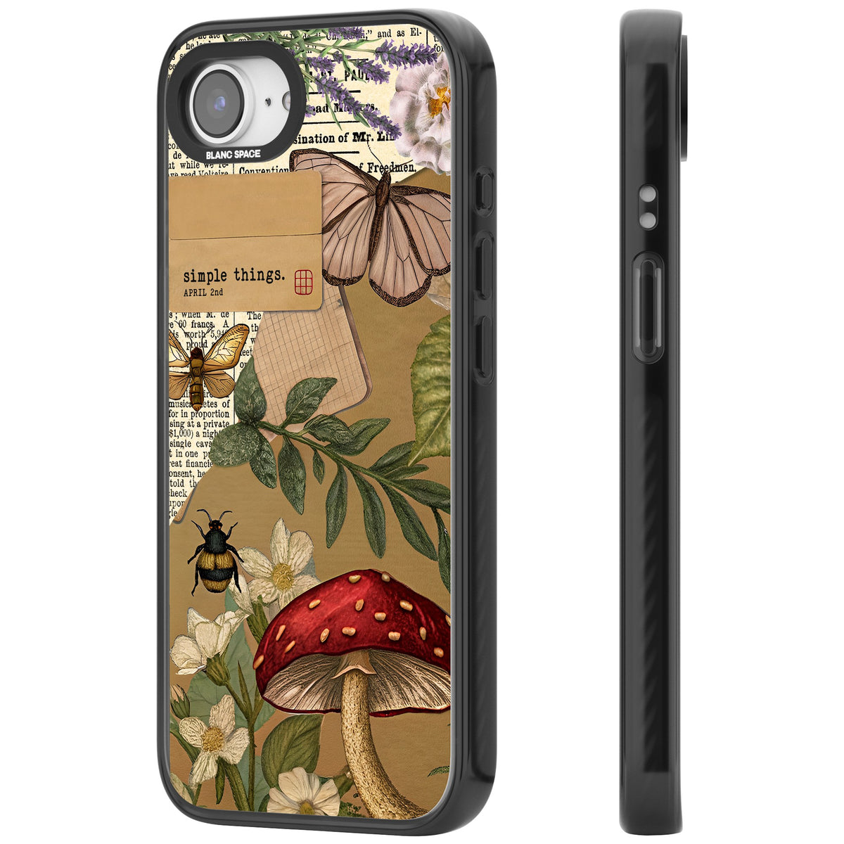 Simple Things iPhone 16e / iPhone 17e Impact Black Phone Case side