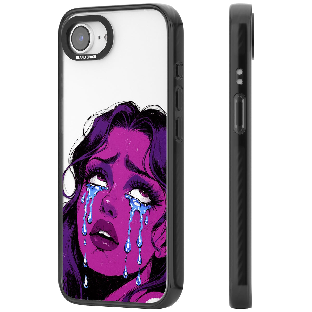 Drama Queen iPhone 16e / iPhone 17e Impact Black Phone Case side