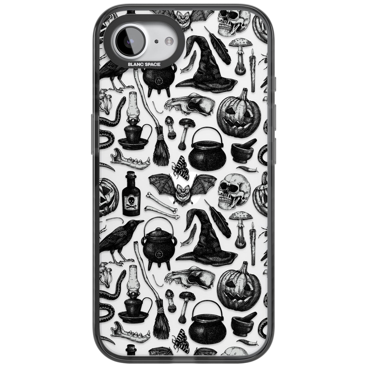 Dark Witchy iPhone 16e / iPhone 17e Impact Black Phone Case front