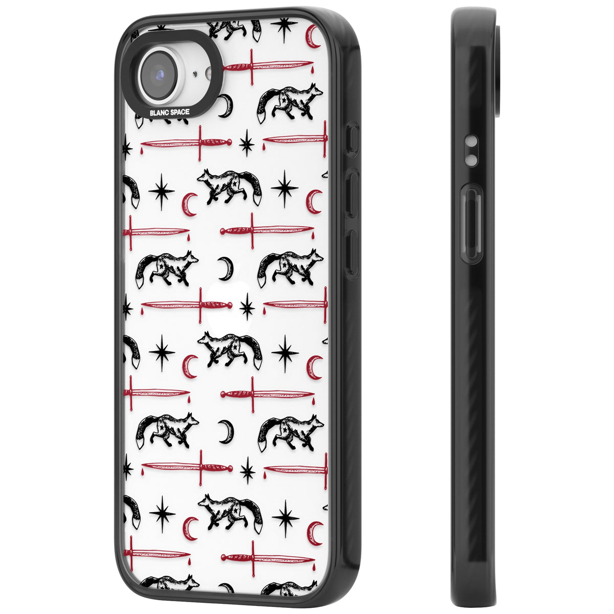 Blade & Crescent iPhone 16e / iPhone 17e Impact Black Phone Case side