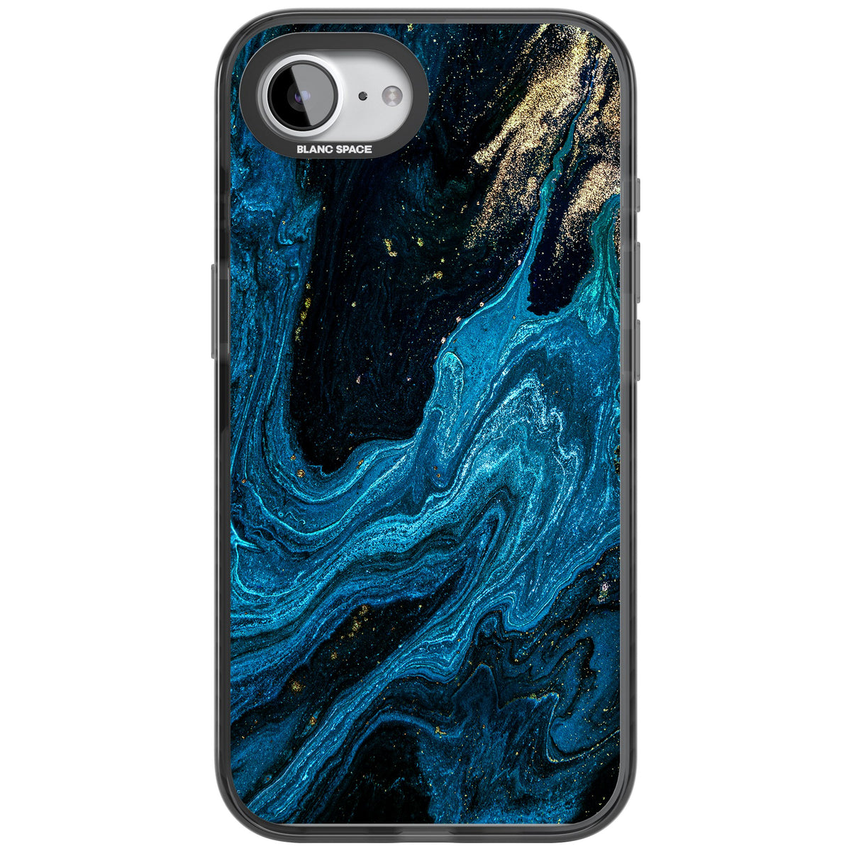 Saphire Lagoon iPhone 16e / iPhone 17e Impact Black Phone Case front