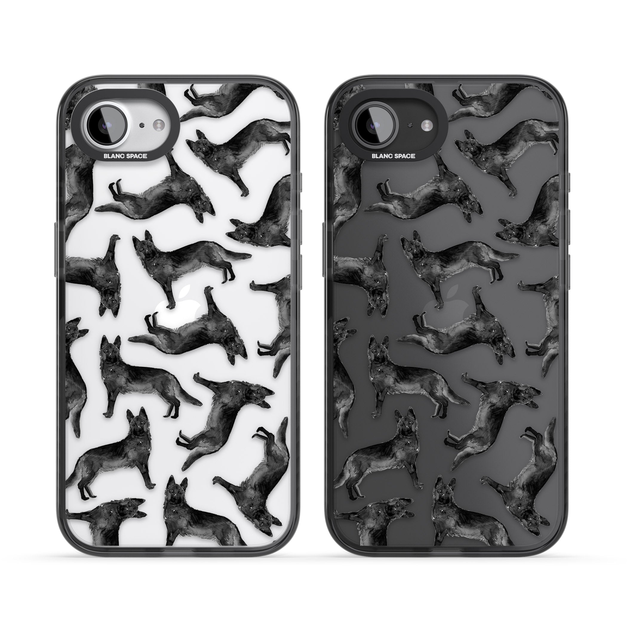 German Shepherd Pattern Black