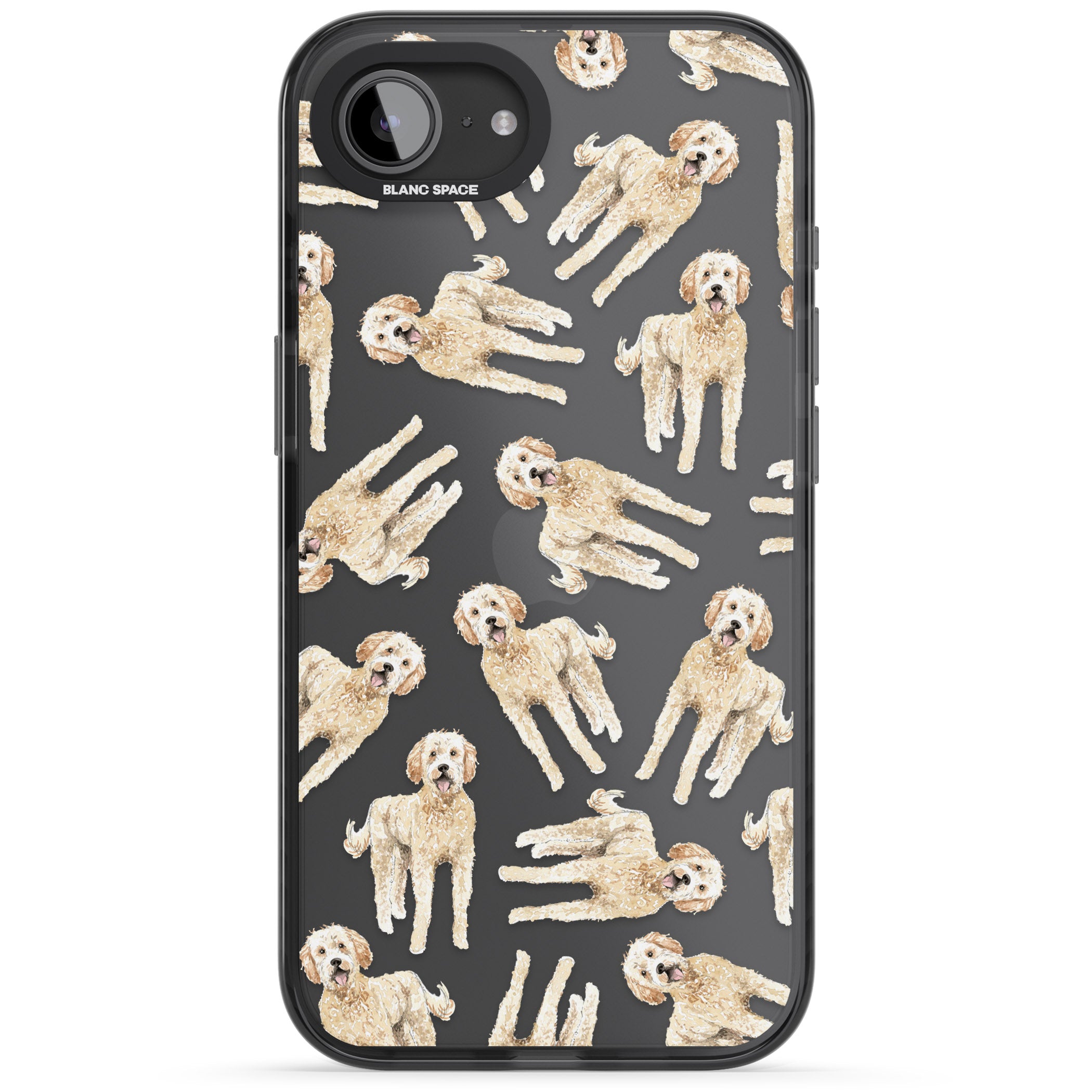 Goldendoodle Watercolour Dog Pattern