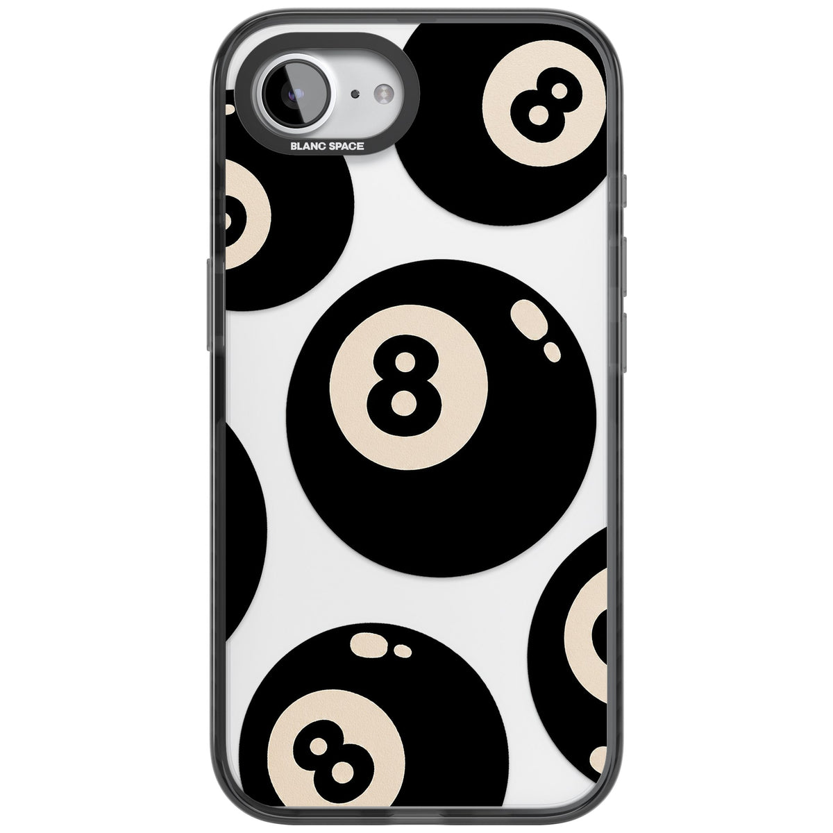 Eights iPhone 16e / iPhone 17e Impact Black Phone Case front
