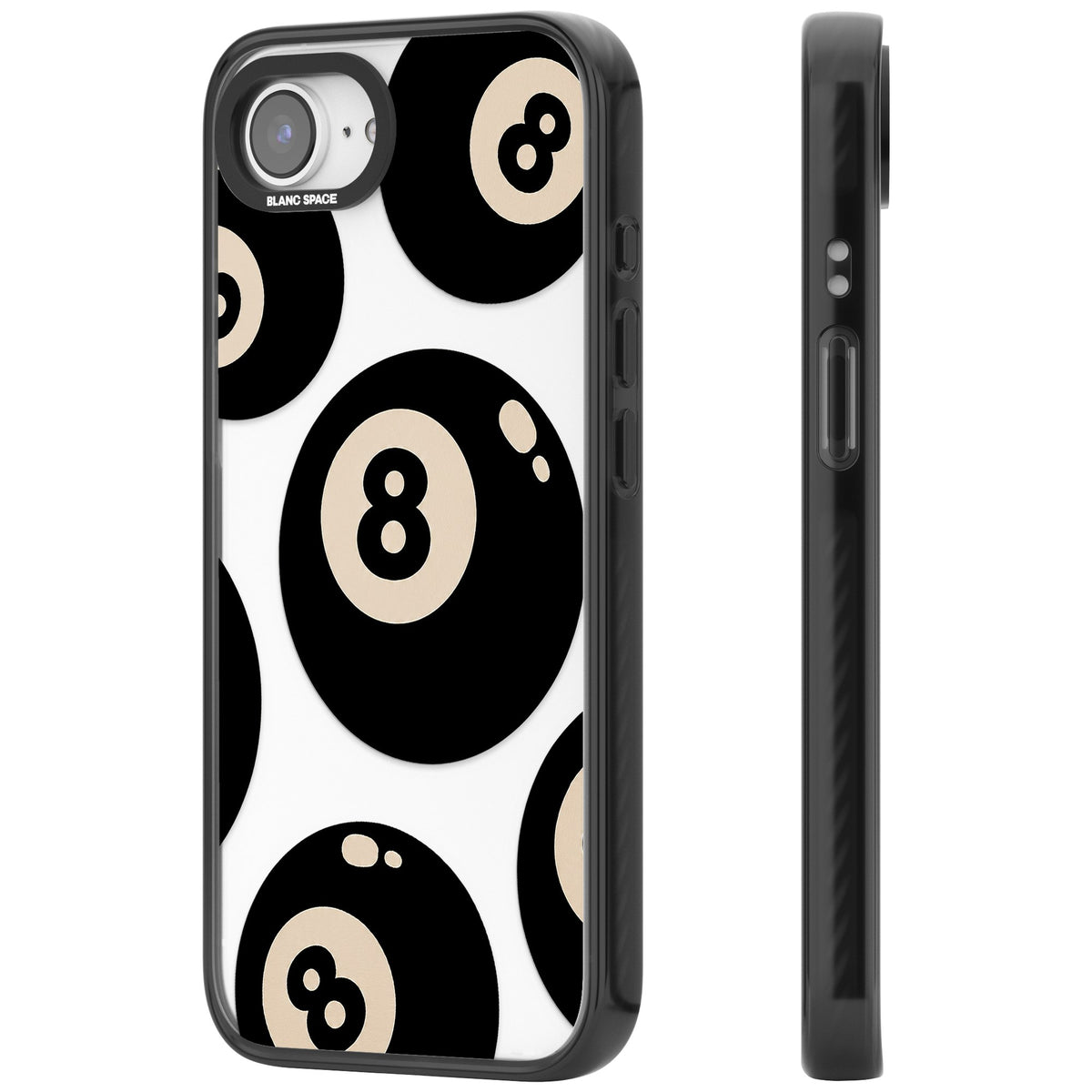 Eights iPhone 16e / iPhone 17e Impact Black Phone Case side