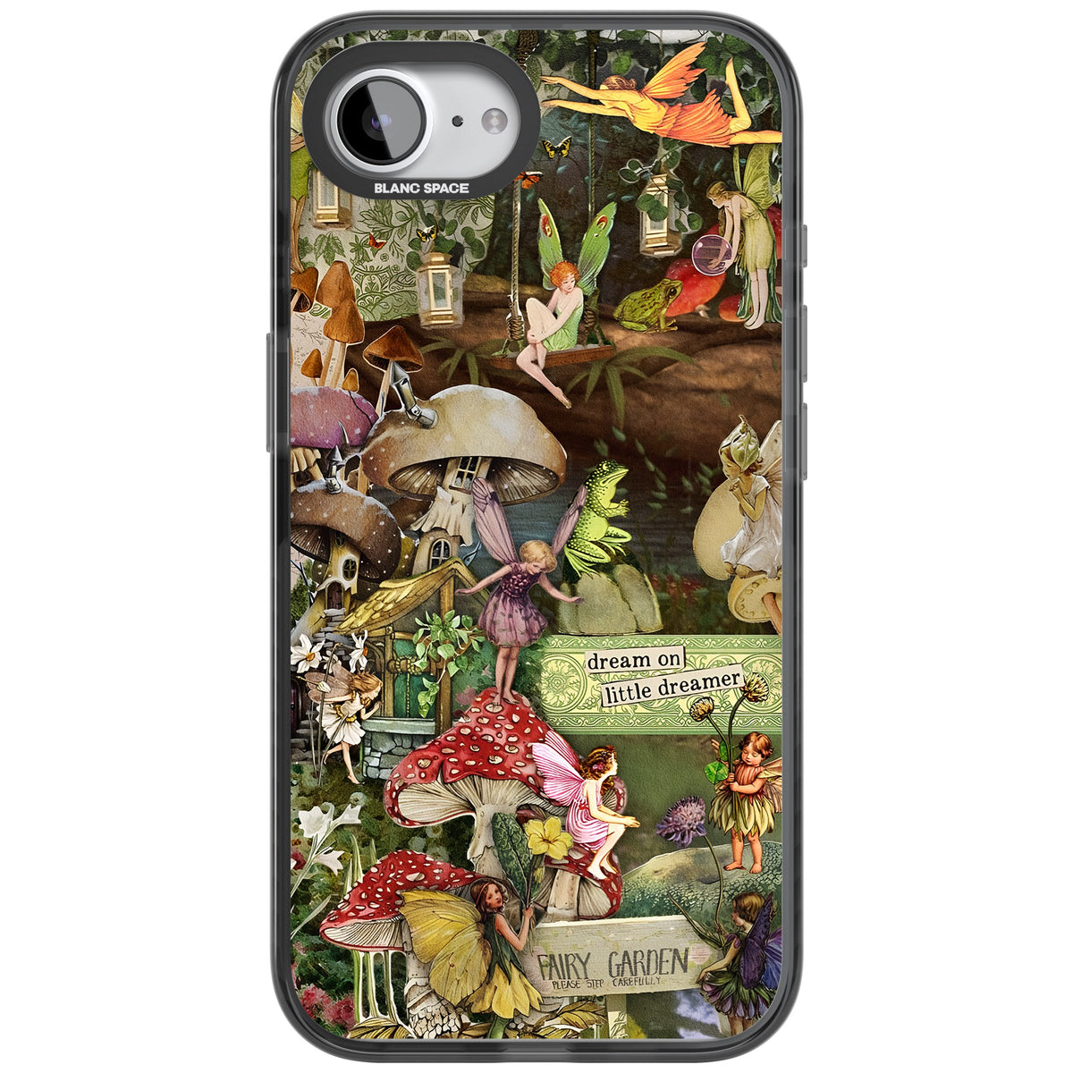 Dreamy Garden iPhone 16e / iPhone 17e Impact Black Phone Case front