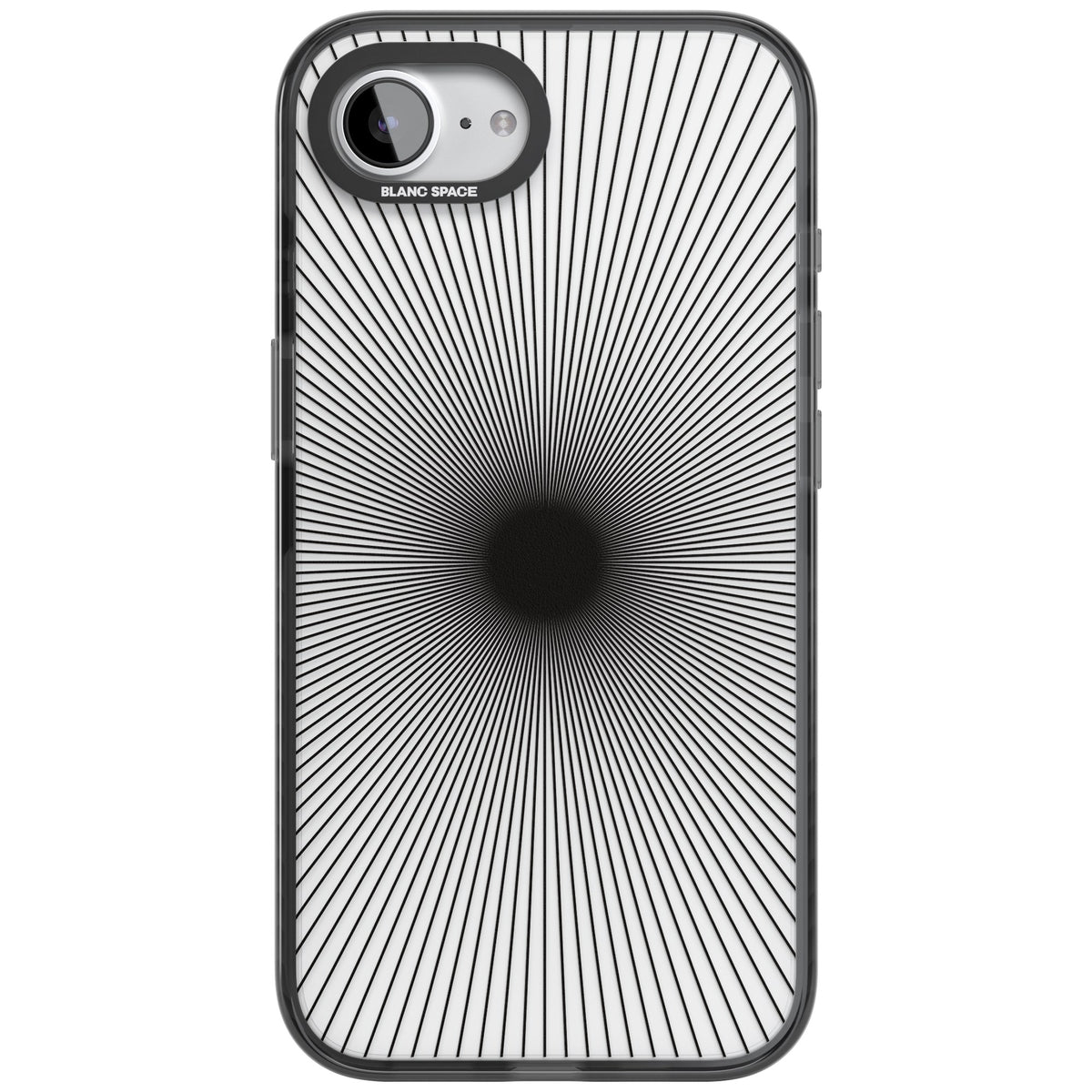 Linear Sunburst iPhone 16e / iPhone 17e Impact Black Phone Case front