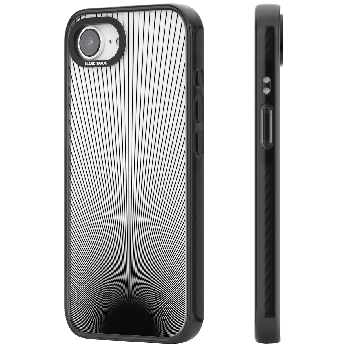 Linear Horizon iPhone 16e / iPhone 17e Impact Black Phone Case side