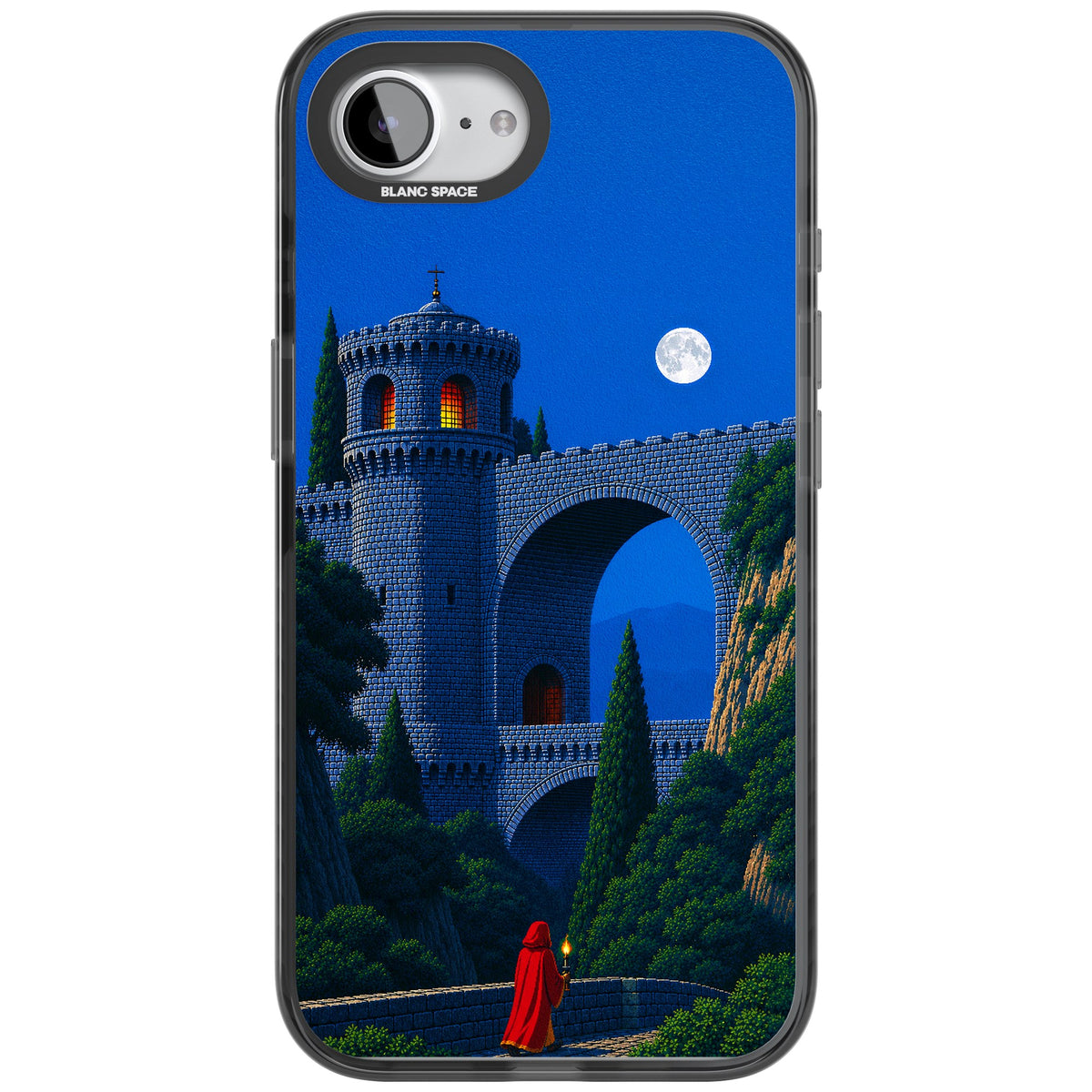 Castle Walls iPhone 16e / iPhone 17e Impact Black Phone Case front