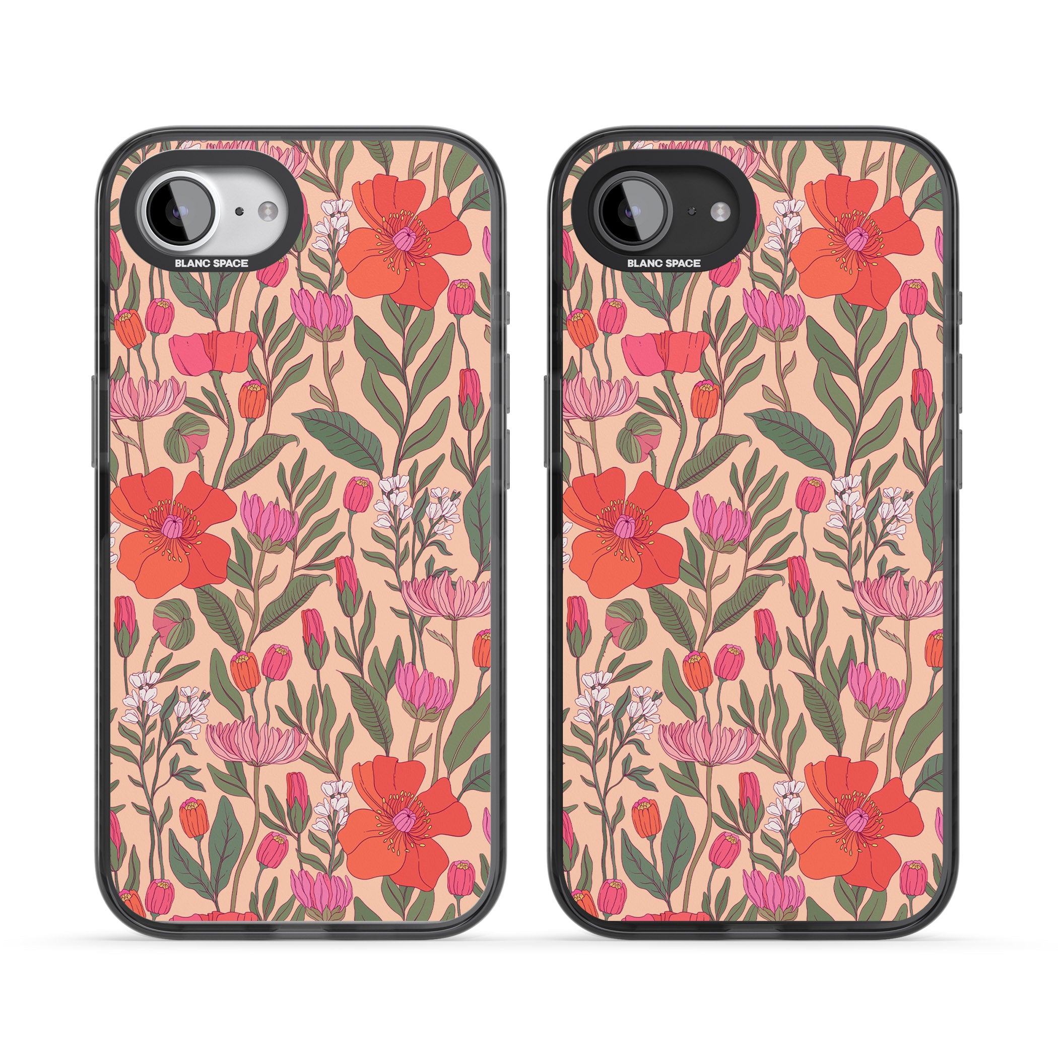 Peachy Floral Background