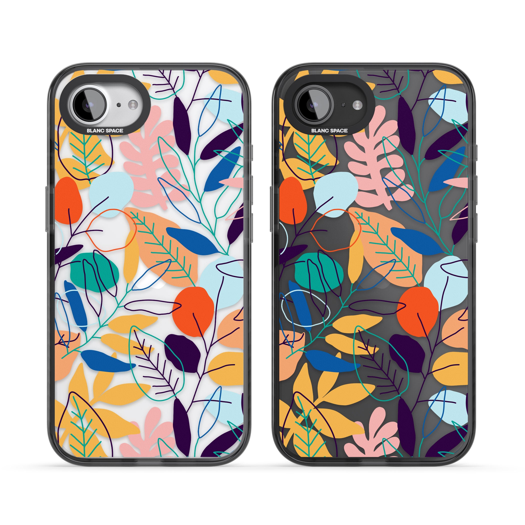 Abstract Line Drawn Leaves