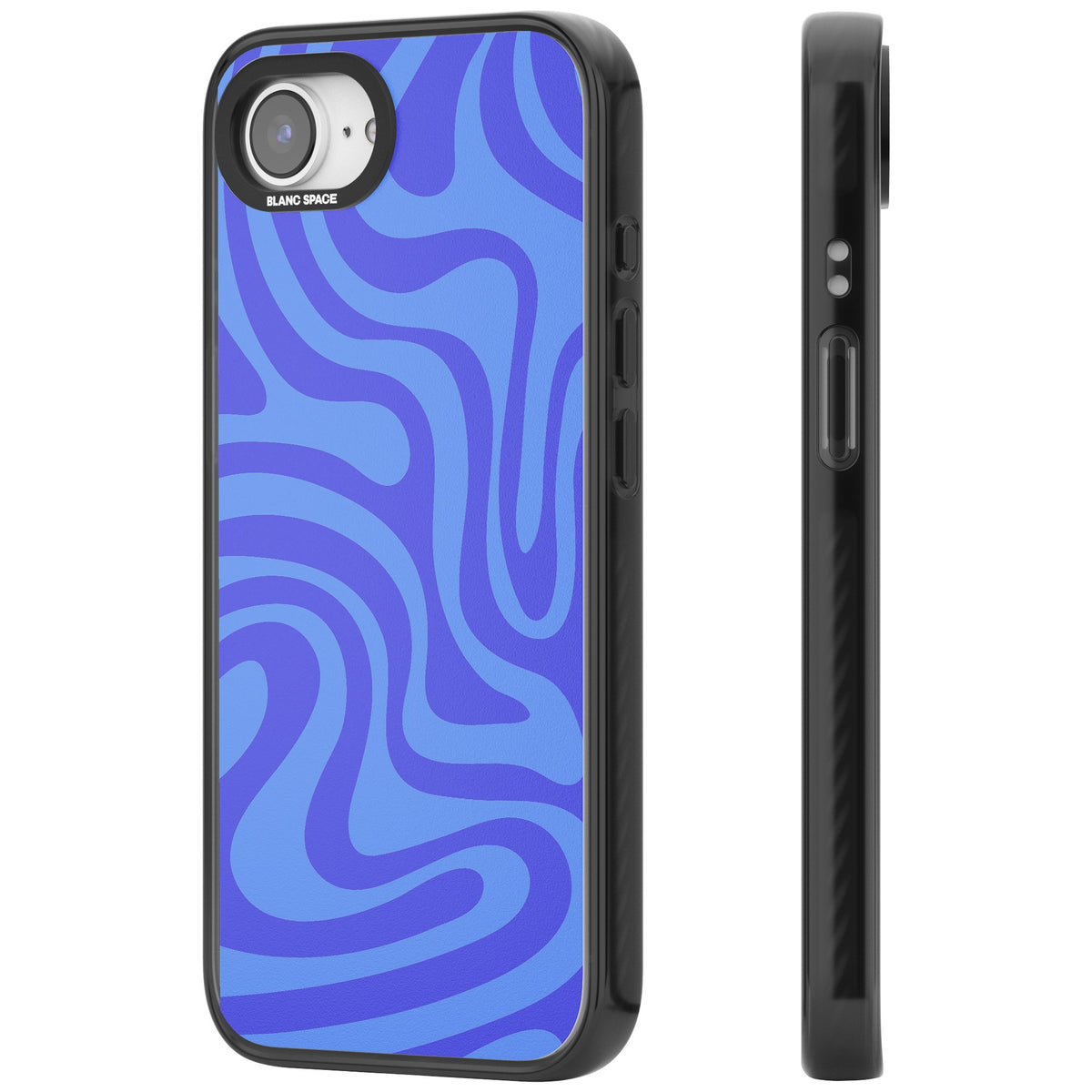 Tranquil Waves iPhone 16e / iPhone 17e Impact Black Phone Case side
