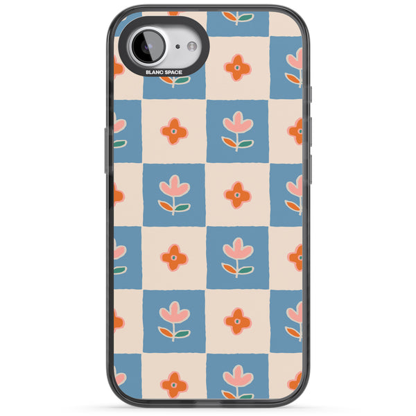 Vintage Bloom Checkered