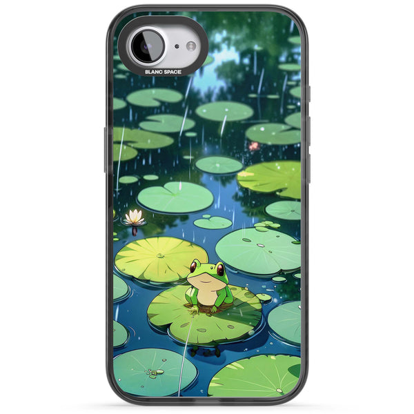 Frog In Lily Pond