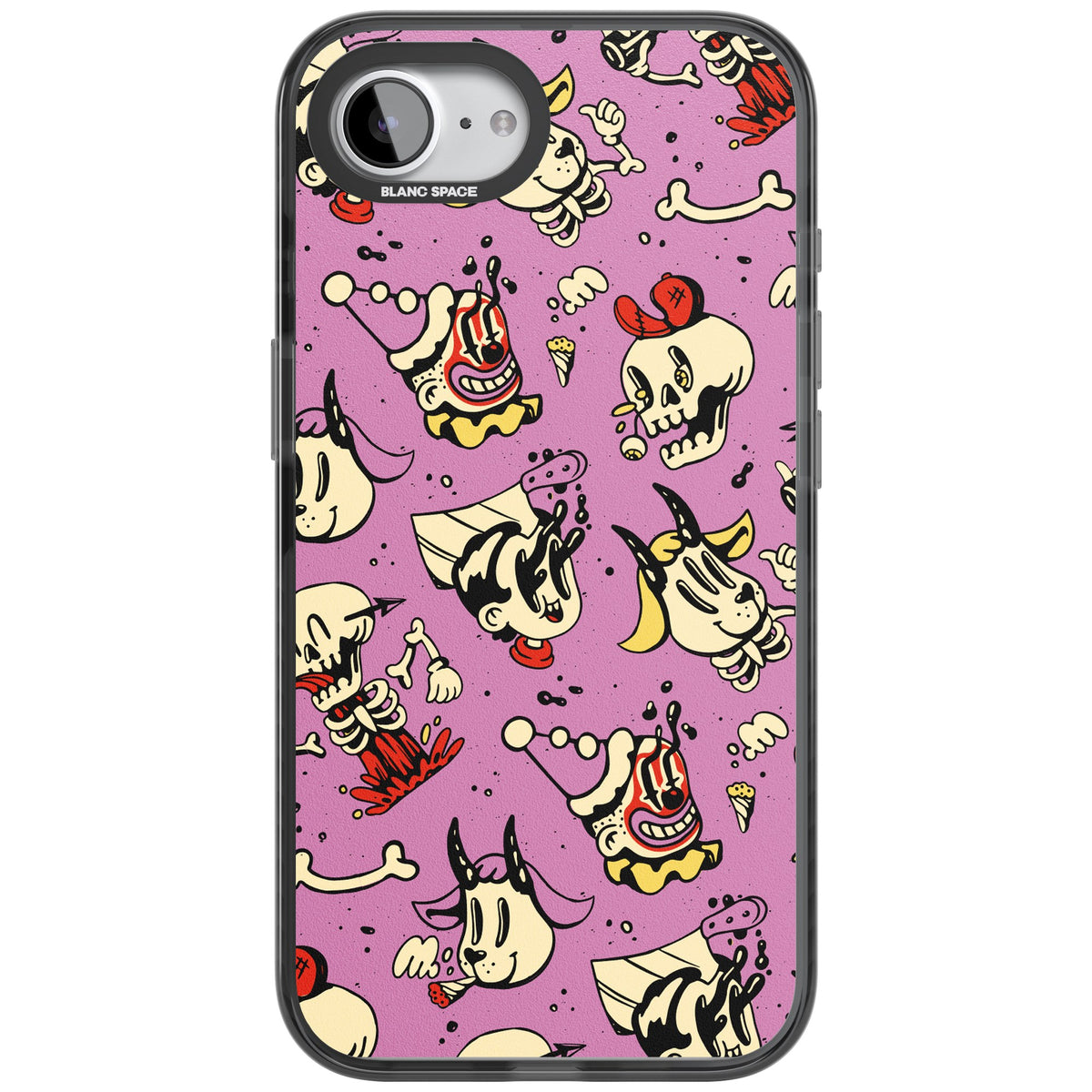 Violet Mischief iPhone 16e / iPhone 17e Impact Black Phone Case front