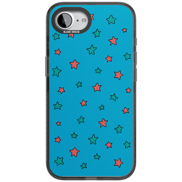 Blue Heartstopper Stars Pattern