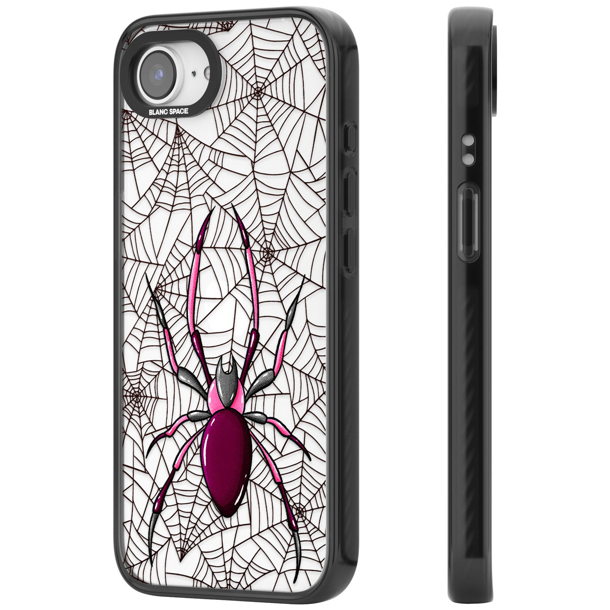 Arachnophobia iPhone 16e / iPhone 17e Impact Black Phone Case side