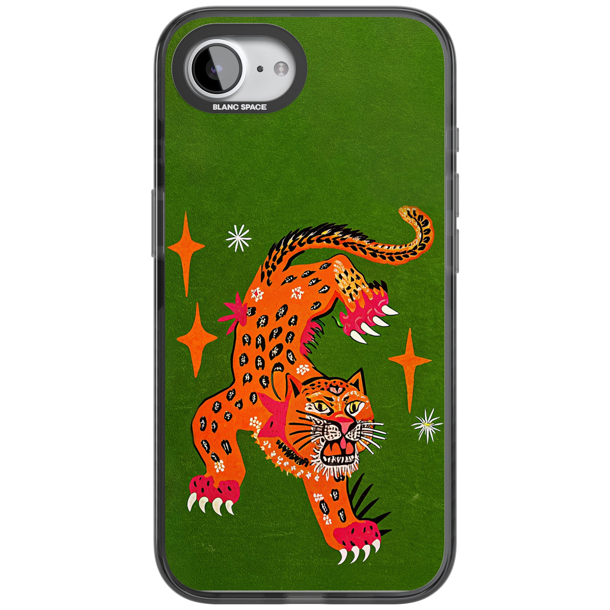 Fierce Jaguar iPhone 16e / iPhone 17e Impact Black Phone Case front