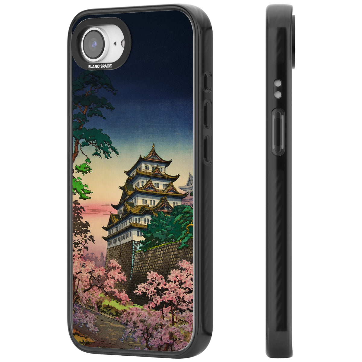 Nagoya Castle iPhone 16e / iPhone 17e Impact Black Phone Case side