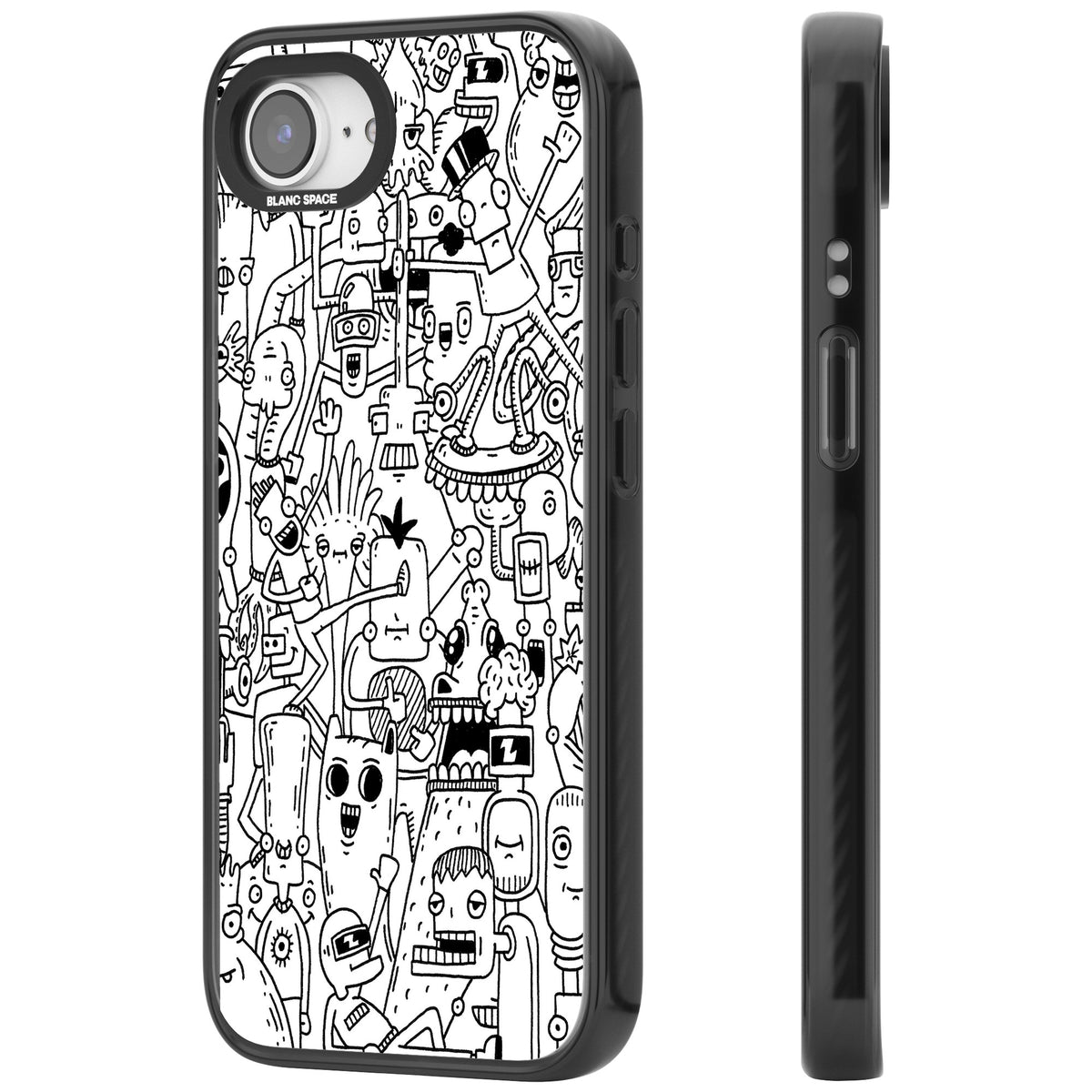 Stack Original iPhone 16e / iPhone 17e Impact Black Phone Case side