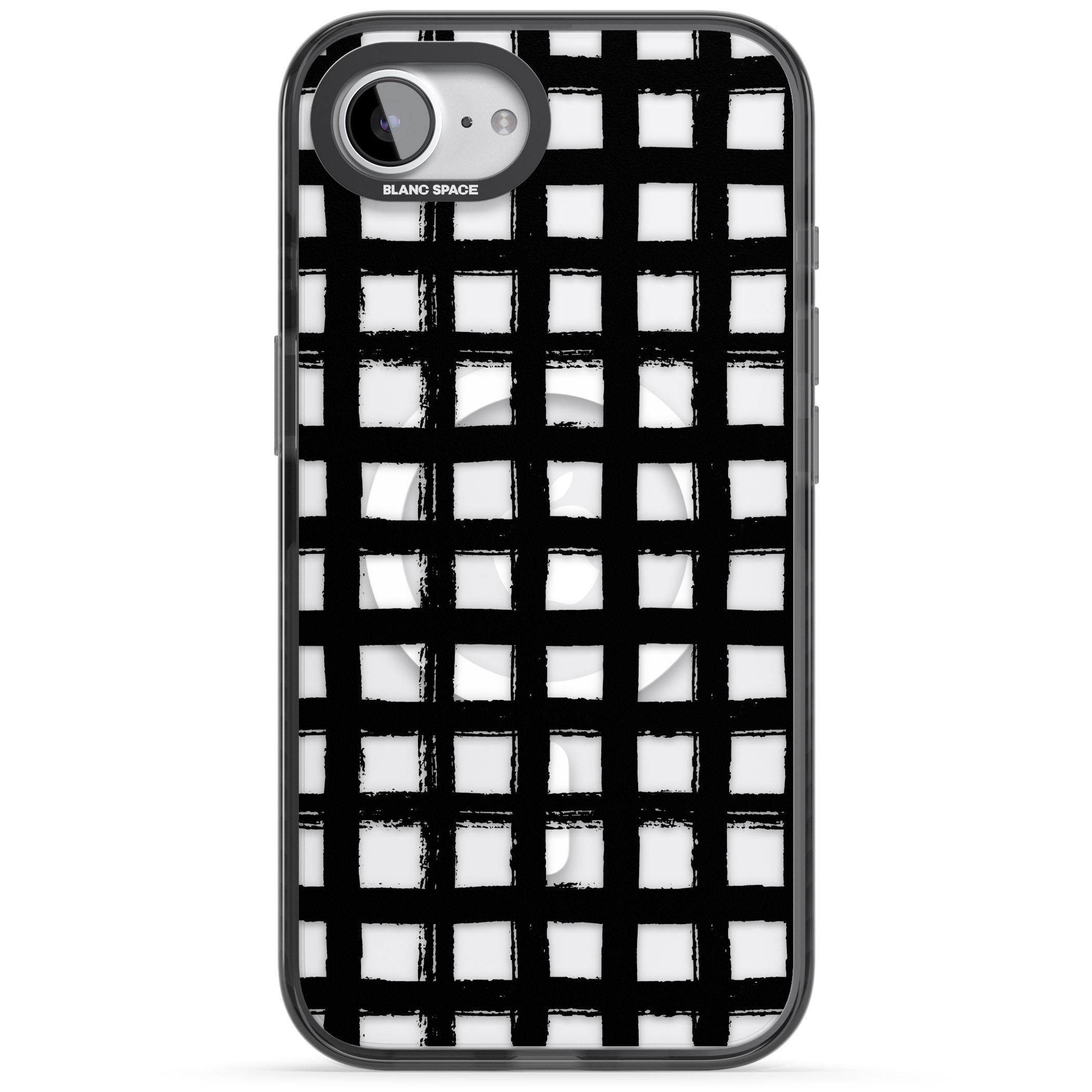 Messy Black Grid Clear