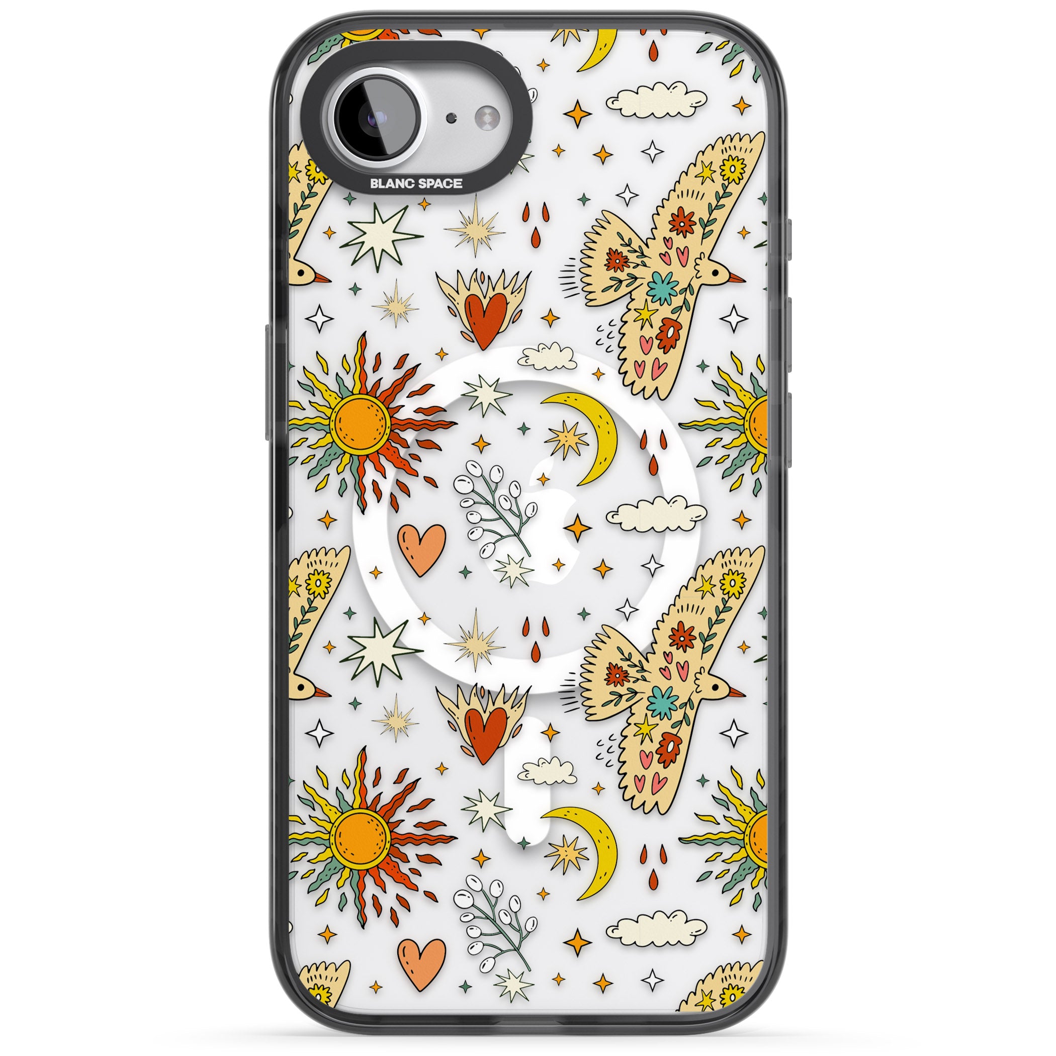 Boho Celestial Floral Bird Sun
