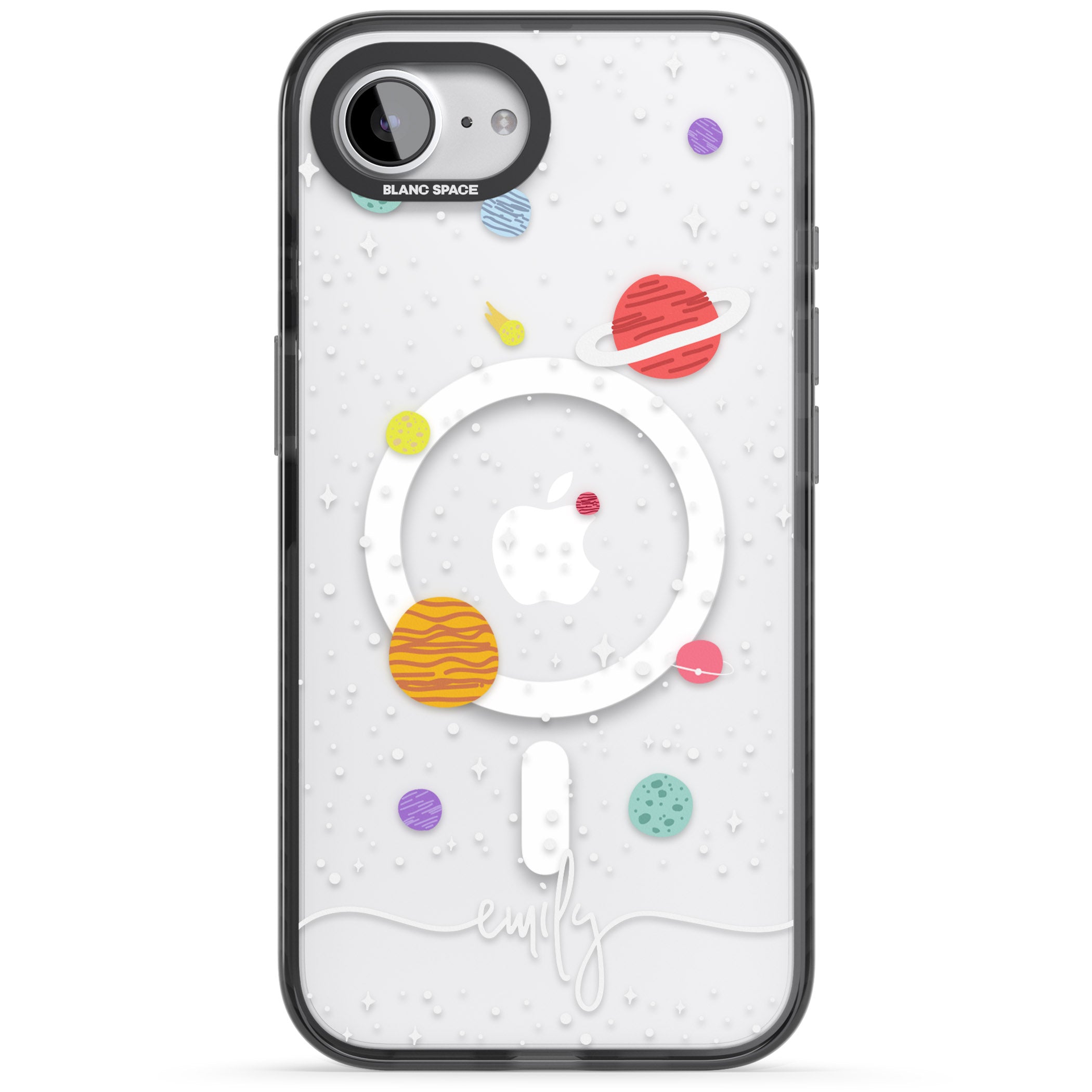 Personalised Cute Cartoon Planet (Clear)