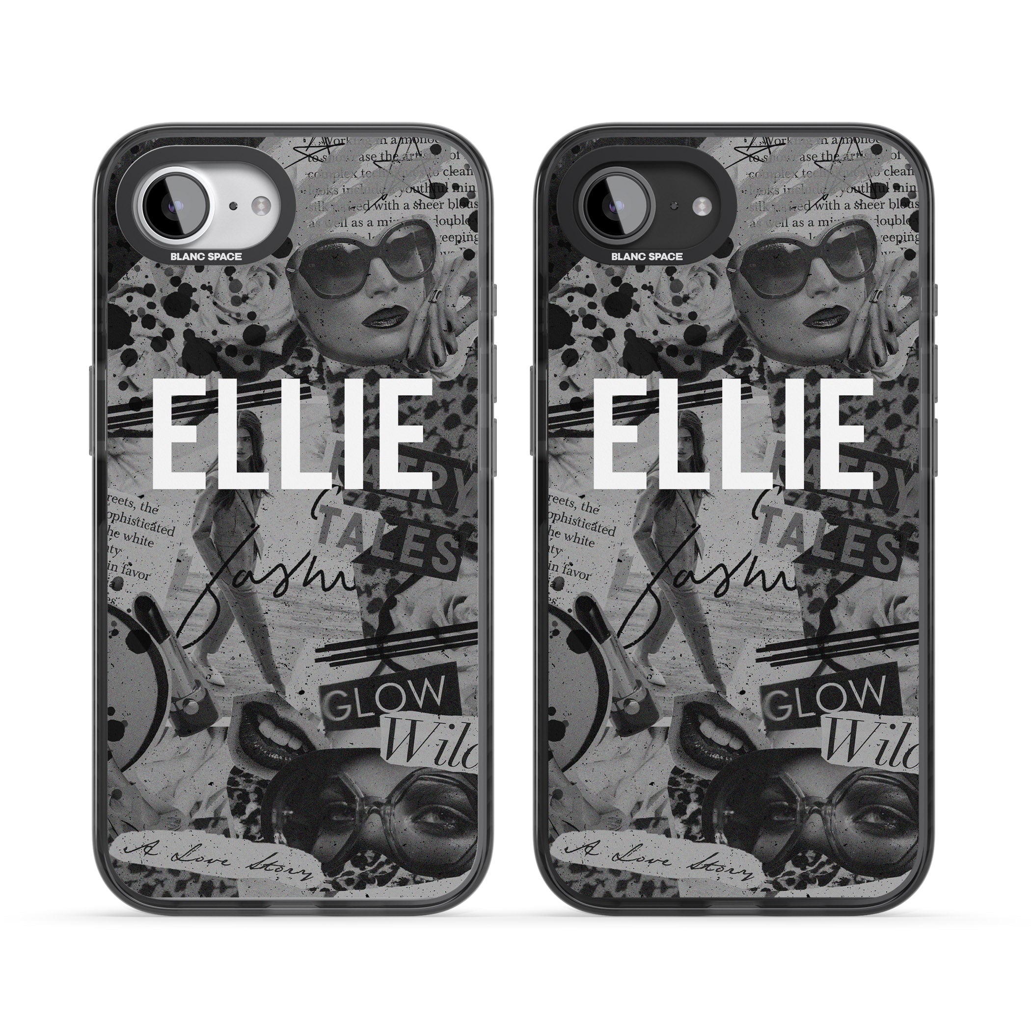 Personalised Grey Scale Vintage Collage