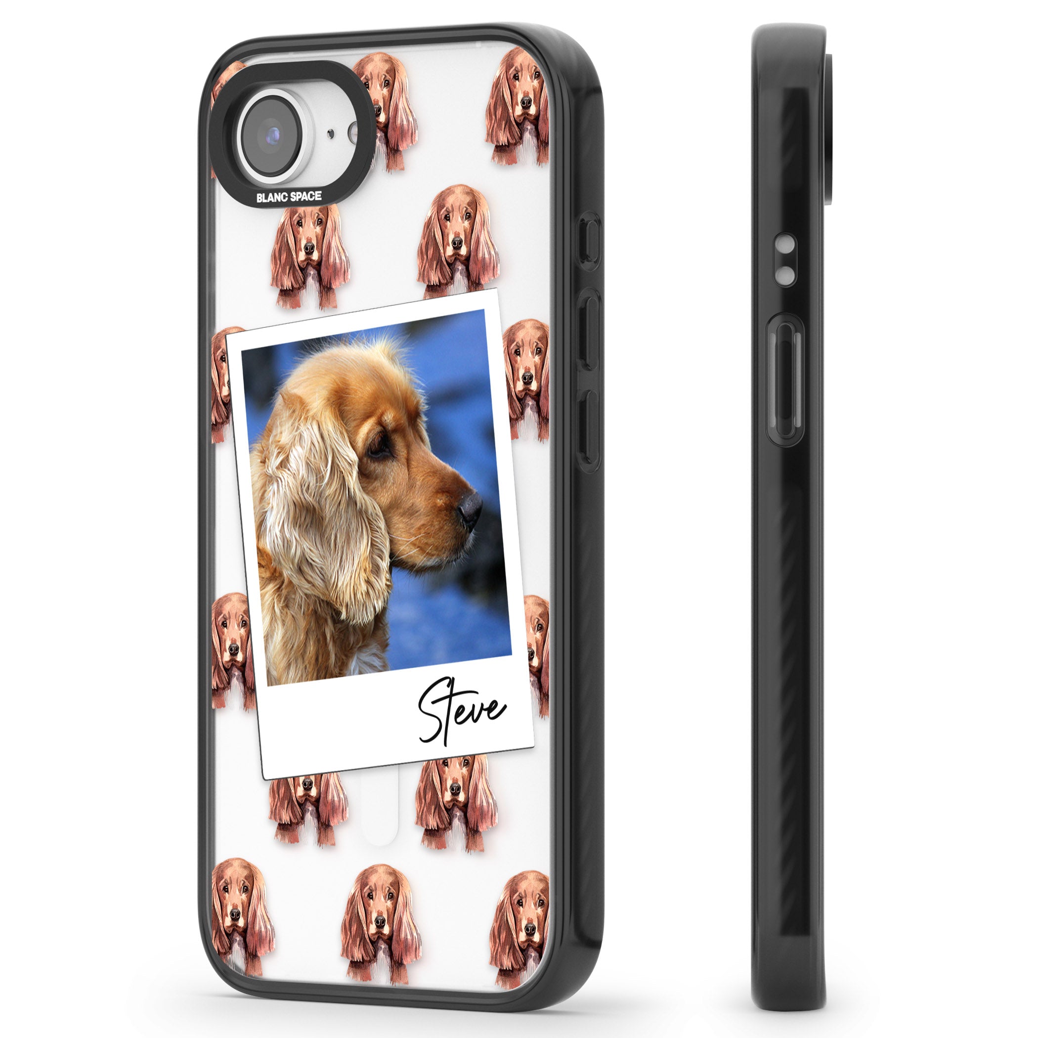 Personalised Cocker Spaniel Instant Camera Photo