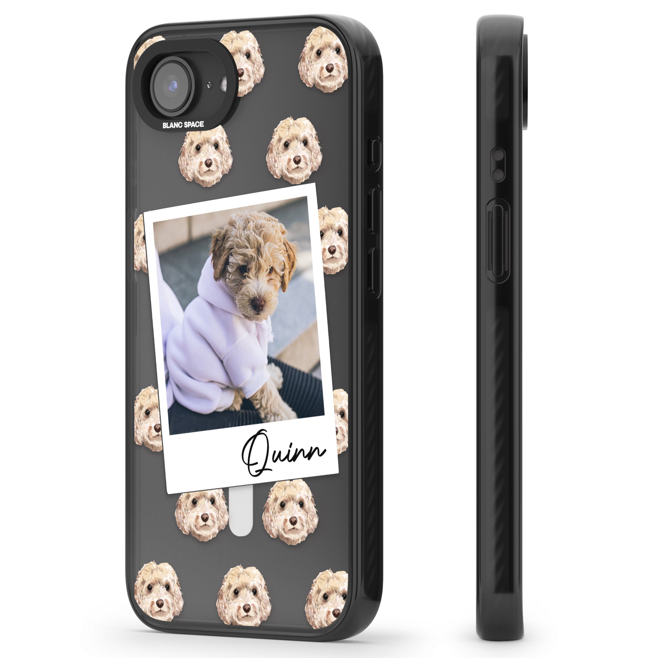 Personalised Cream Cockapoo Instant Camera Photo