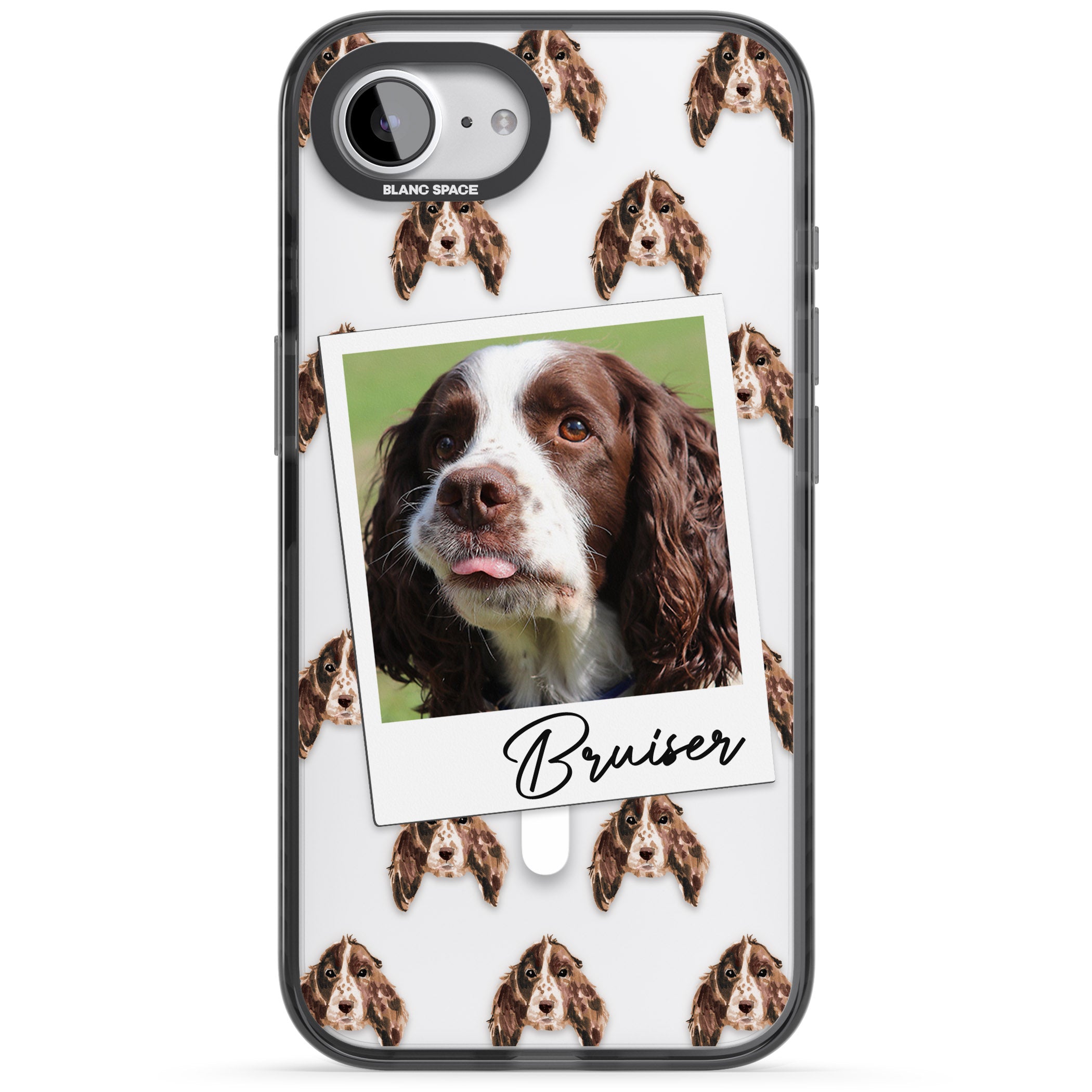 Personalised Springer Spaniel Instant Camera Photo