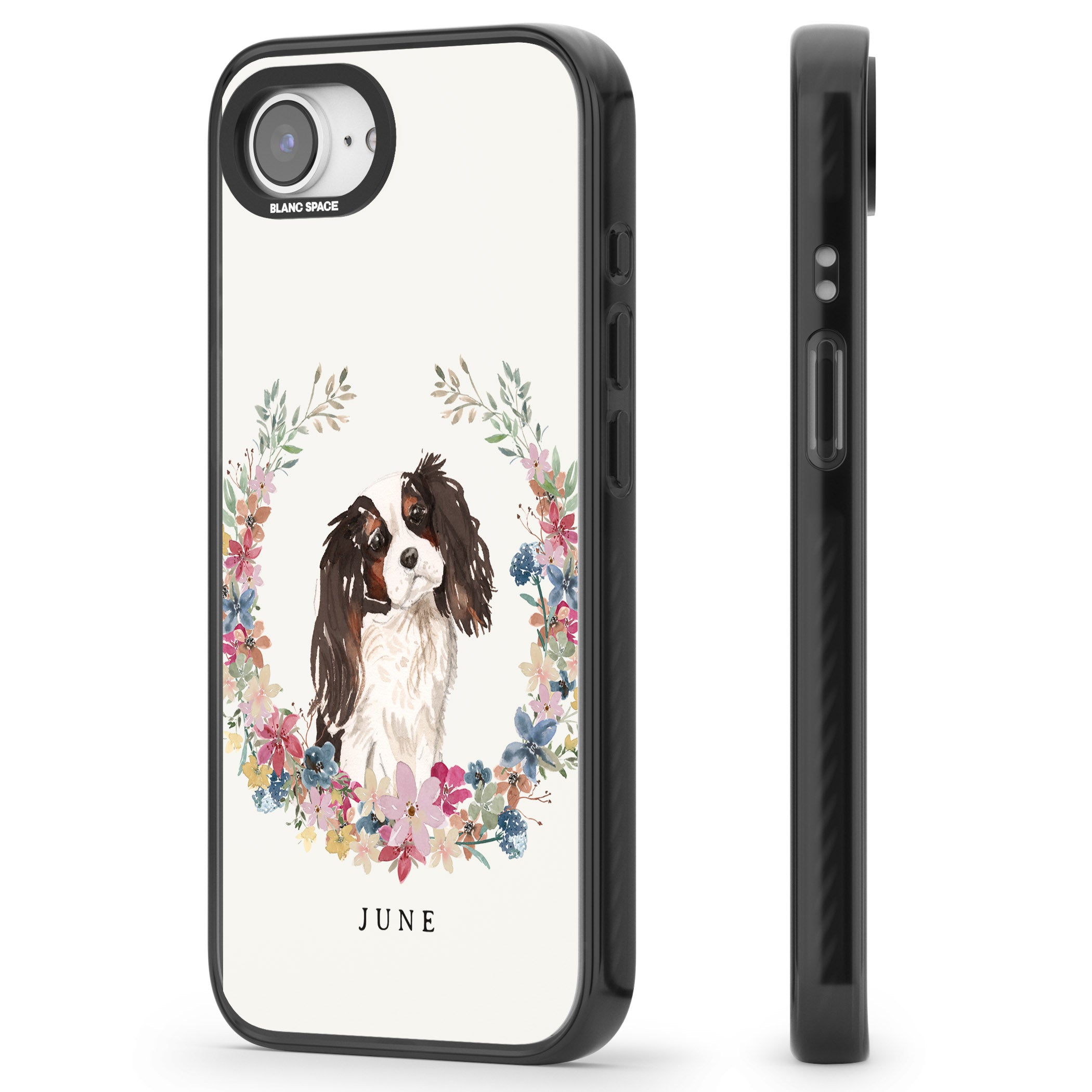 Personalised King Charles Floral Portrait