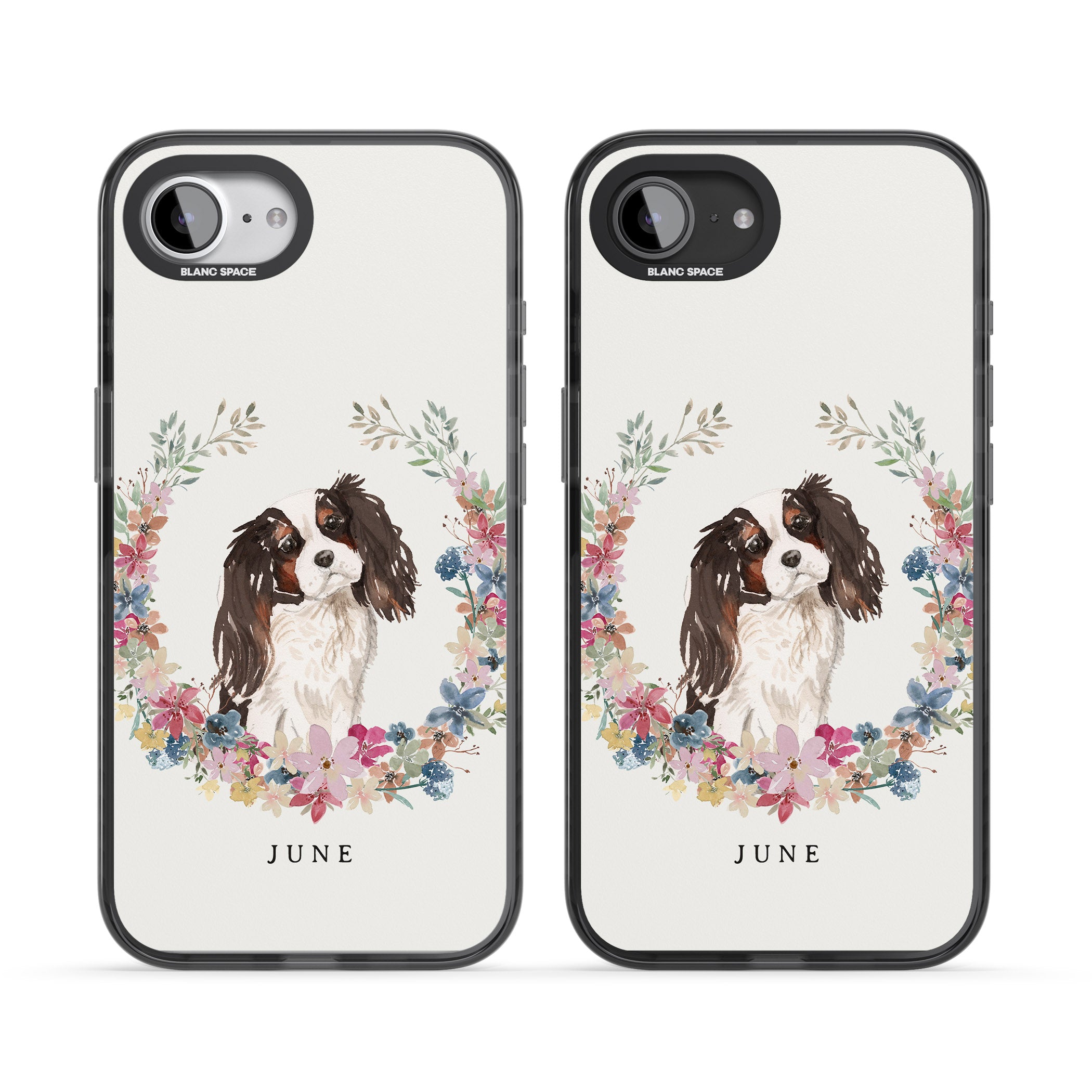 Personalised King Charles Floral Portrait