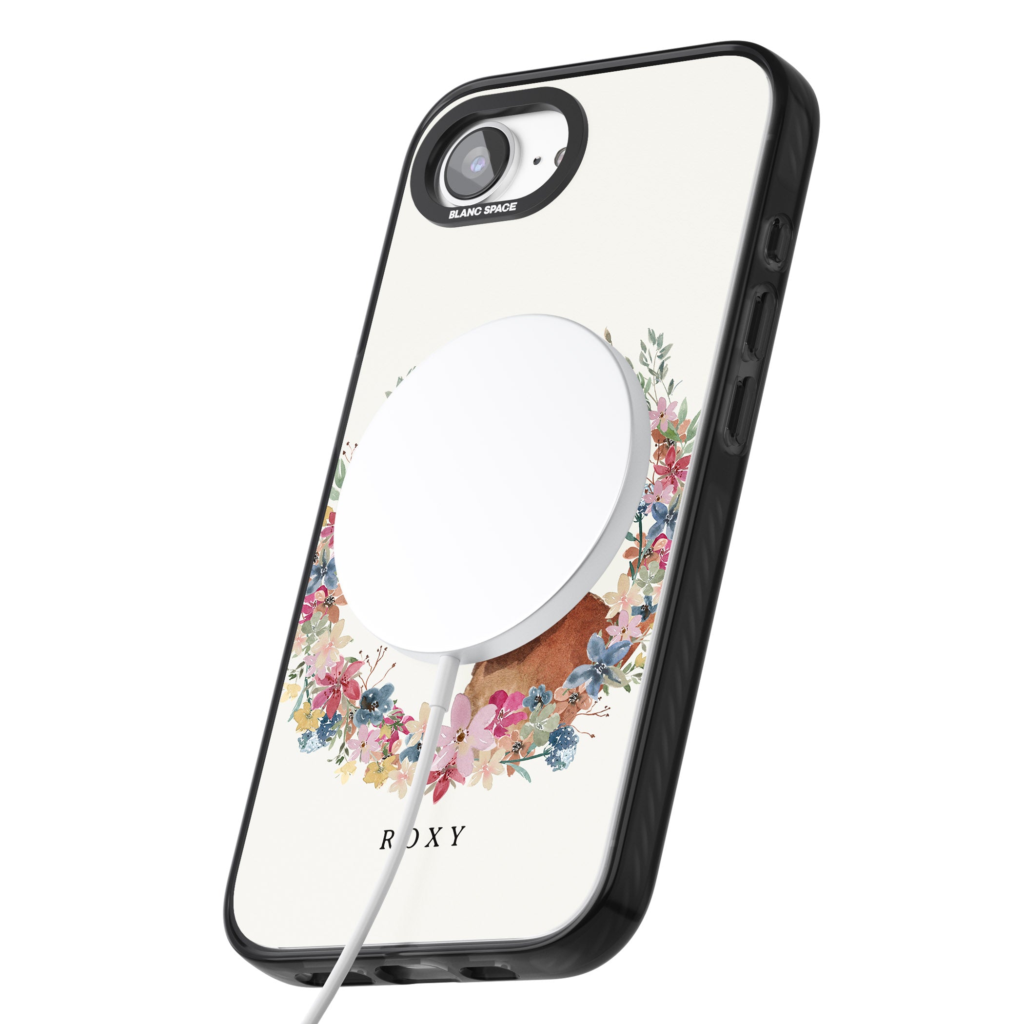 Personalised Tan Dachshund Floral Portrait