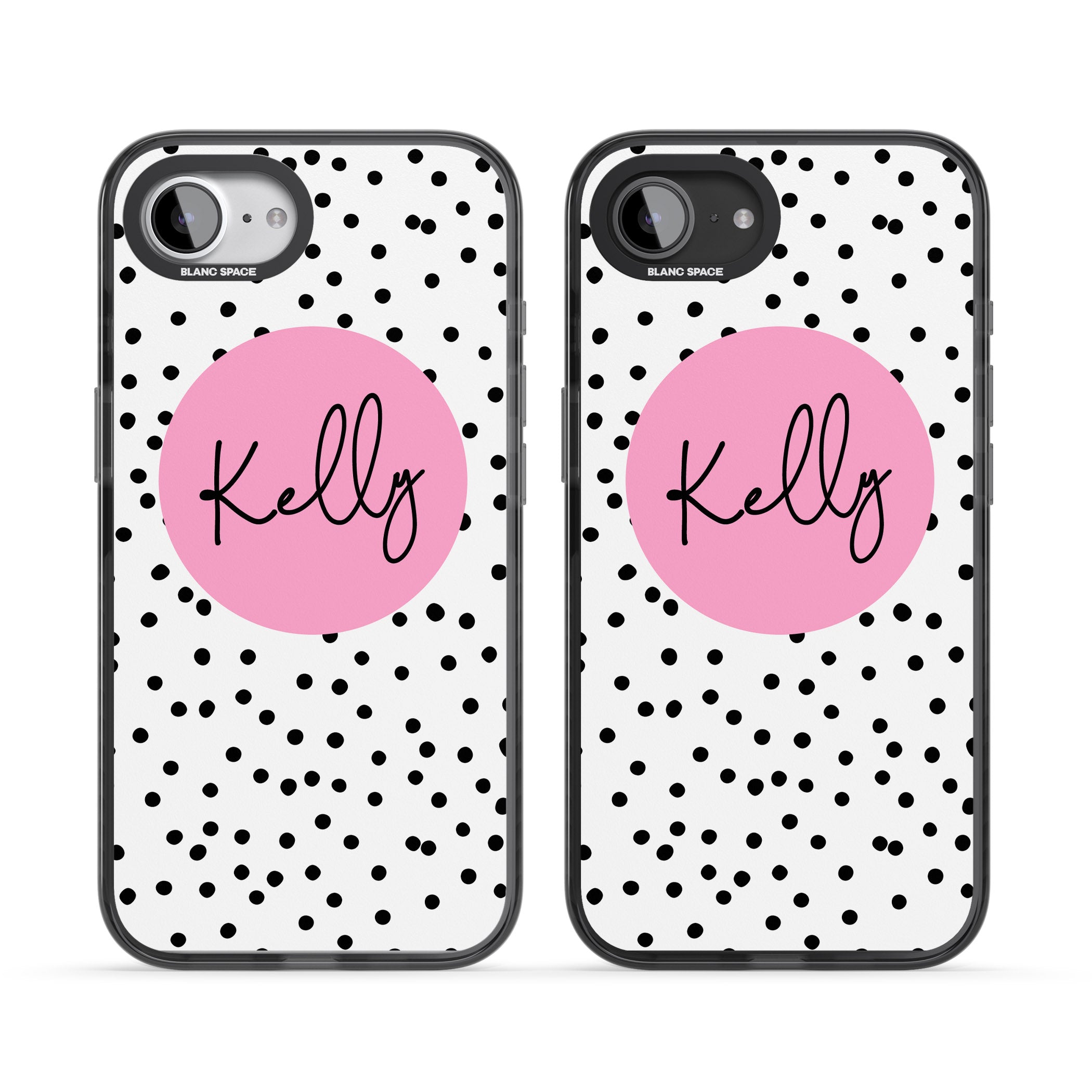 Personalised Pink Circle & Dots