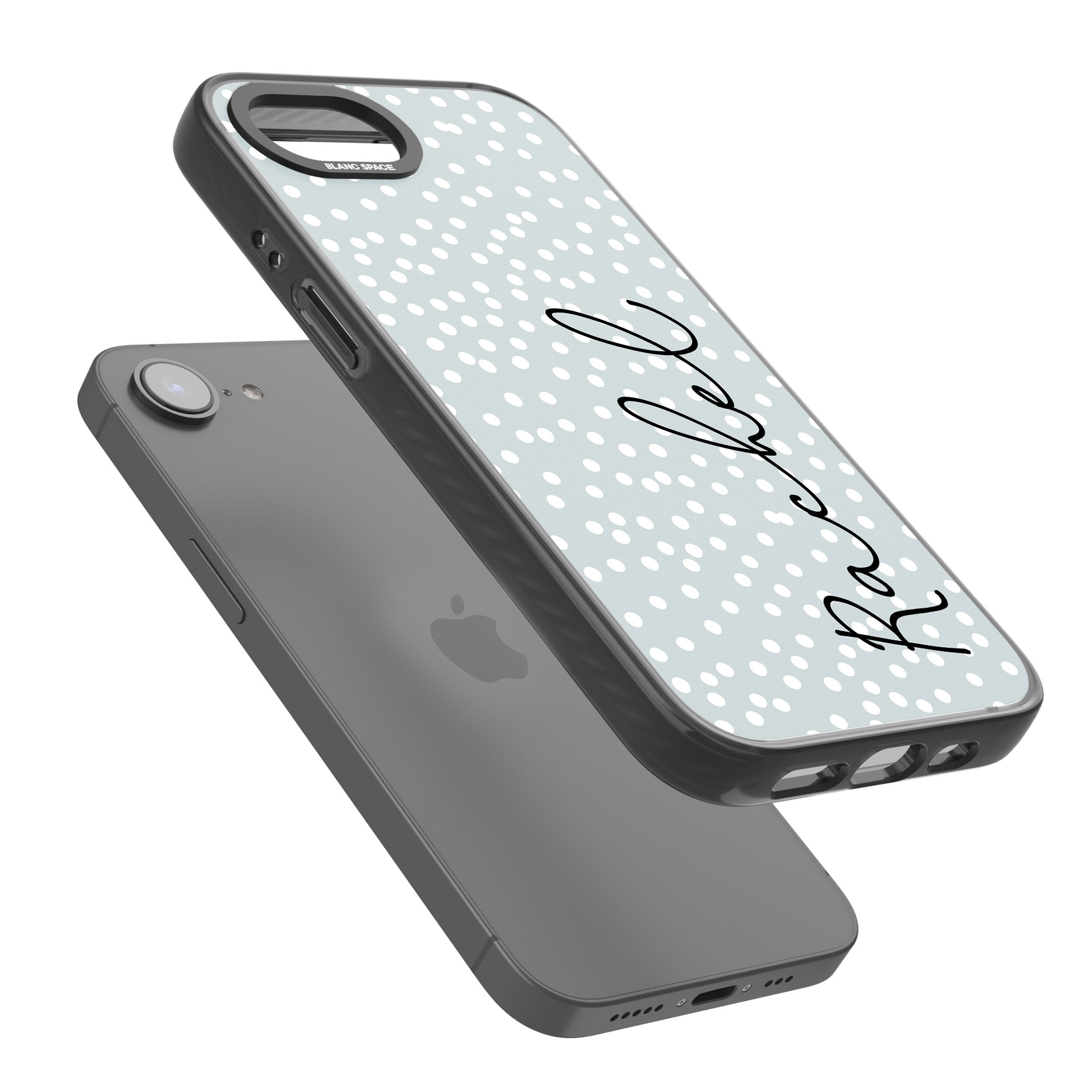 Personalised Vertical Cursive & Dots