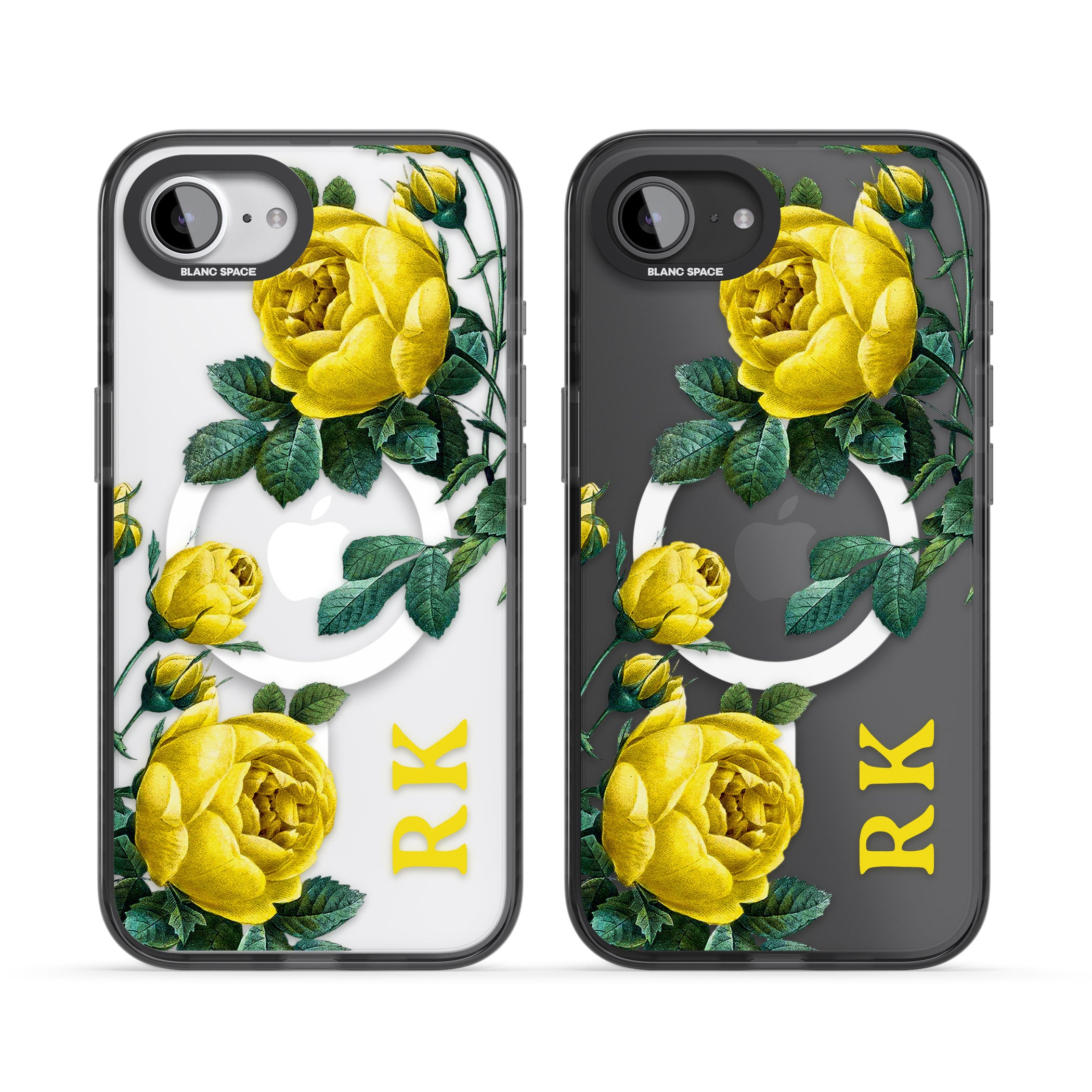 Personalised Vintage Floral Yellow Roses