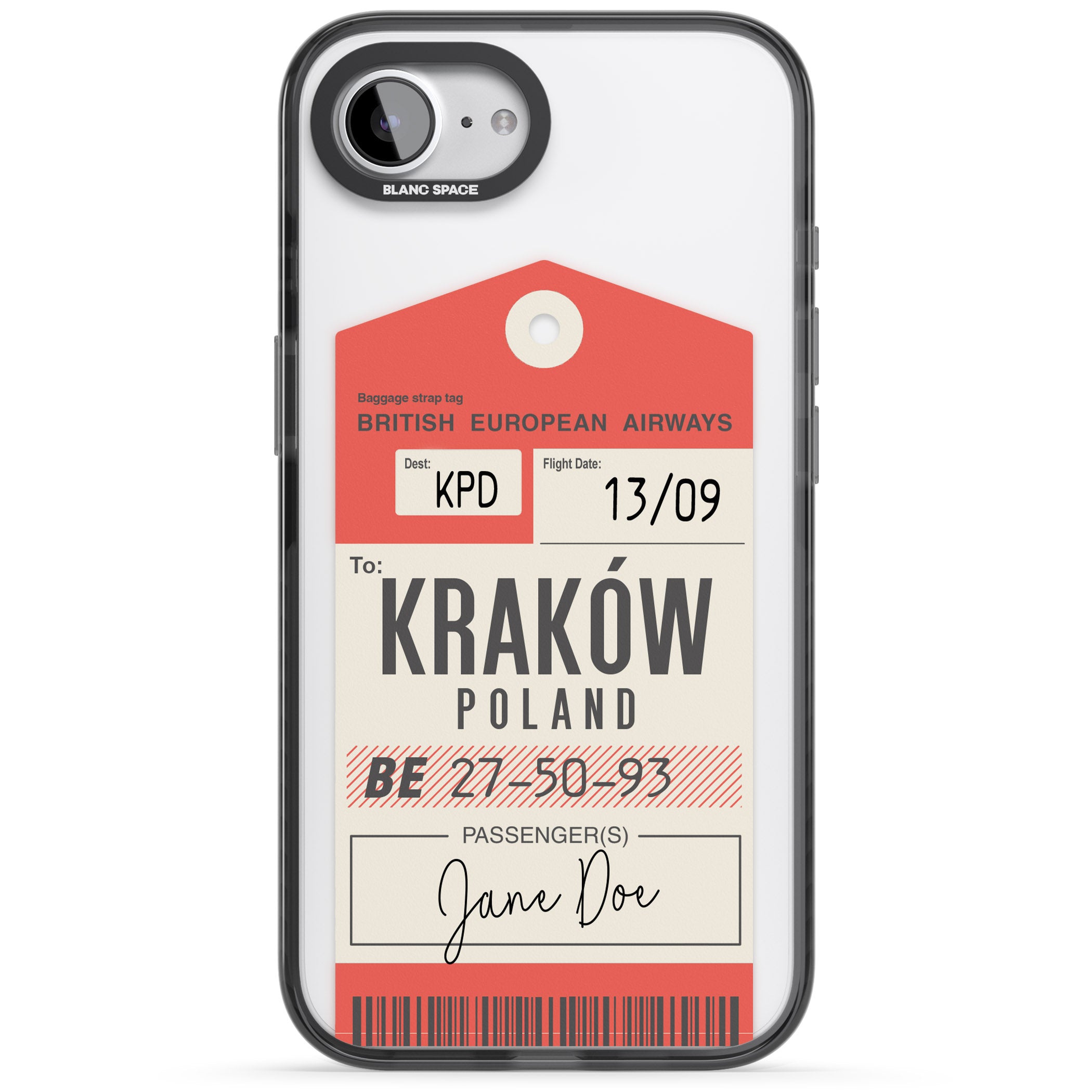 Personalised Vintage Bea Luggage Tag