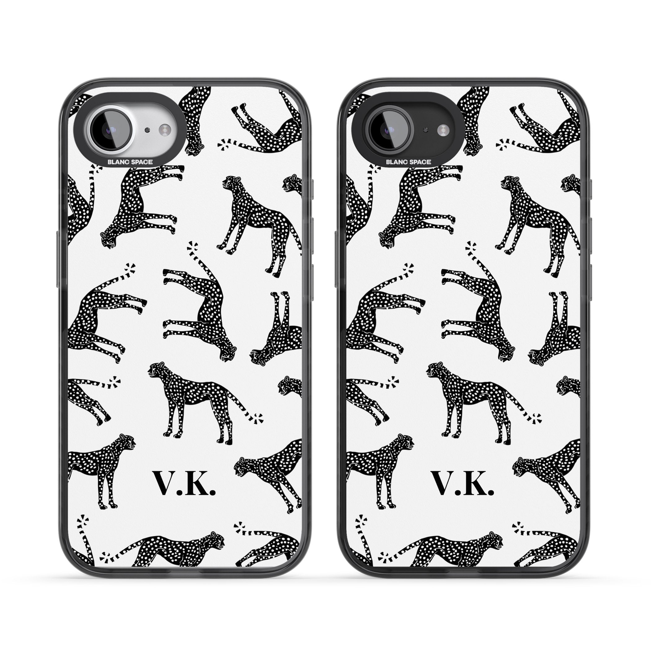 Personalised Black & White Cheetah Pattern