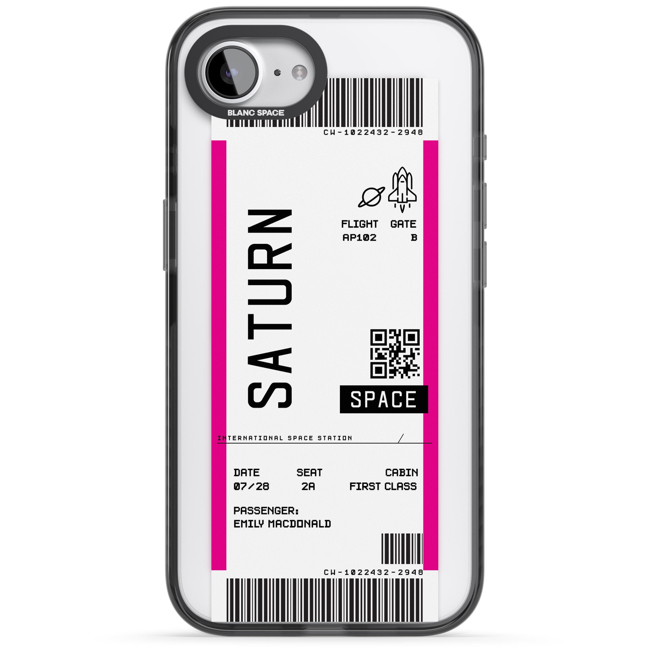 Personalised Saturn Travel Ticket