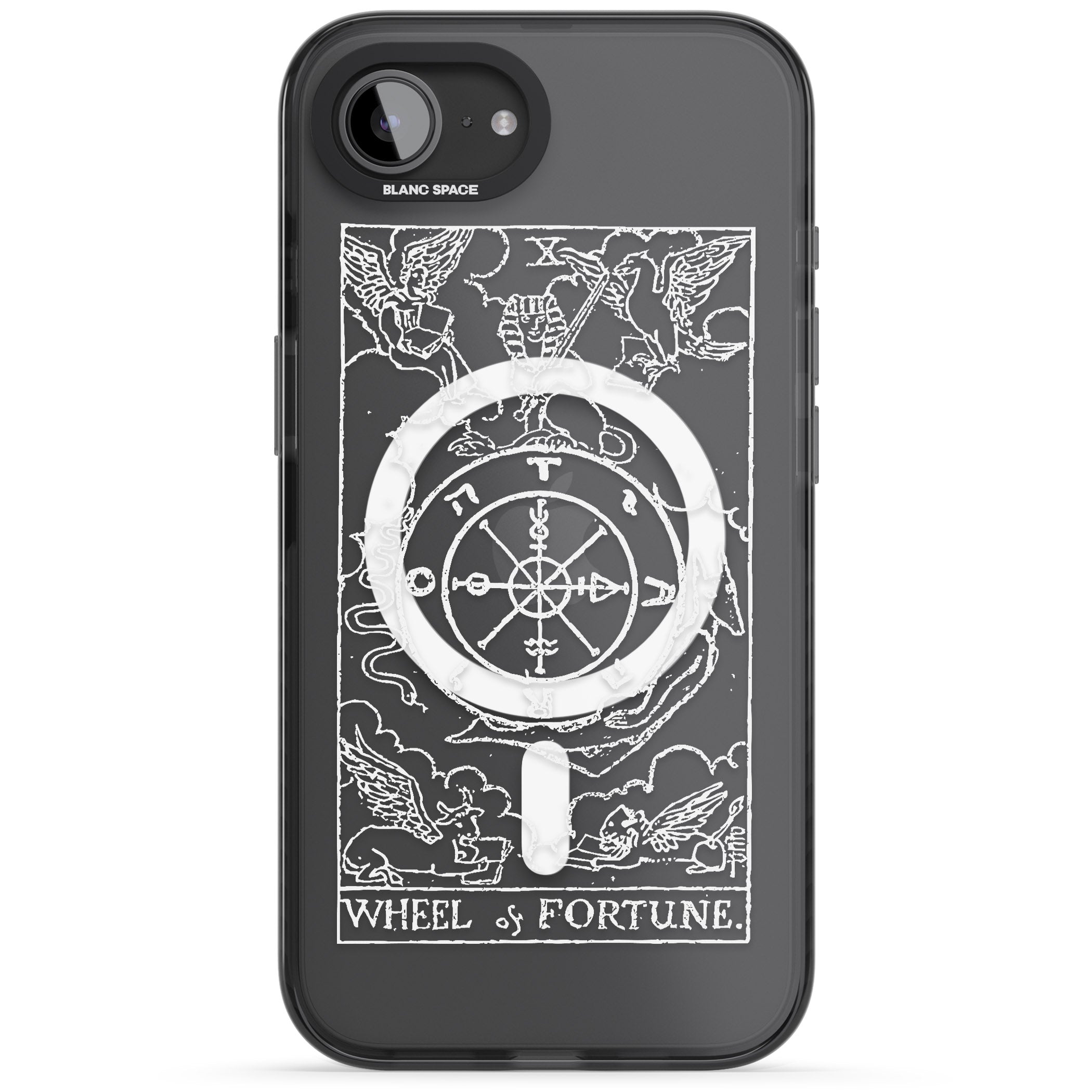 Personalised Wheel Of Fortune Tarot Card (White)