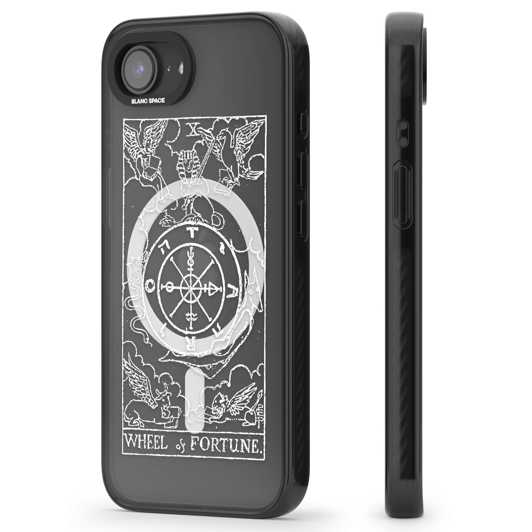 Personalised Wheel Of Fortune Tarot Card (White)