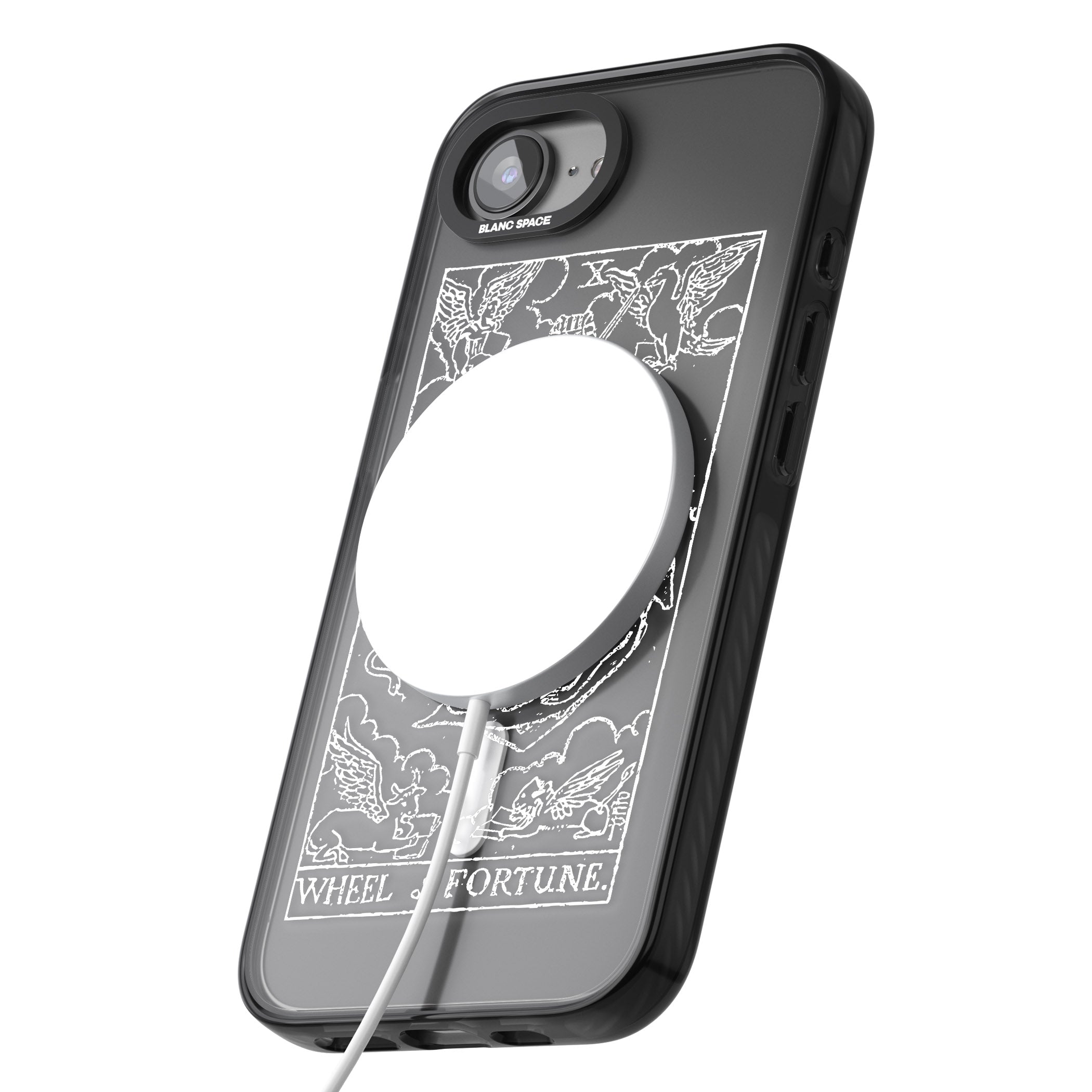 Personalised Wheel Of Fortune Tarot Card (White)