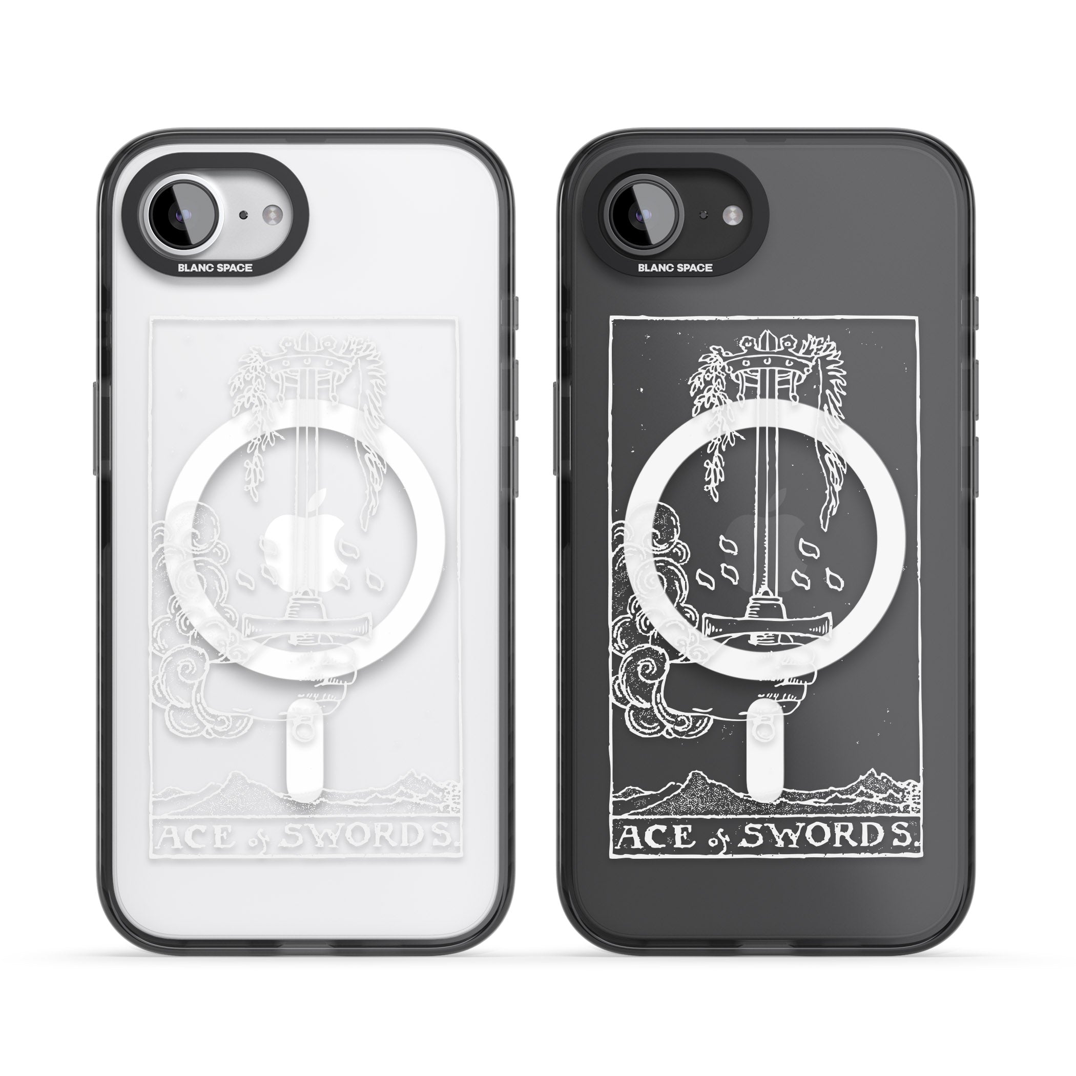 Personalised Ace Of Swords Tarot Card (White)