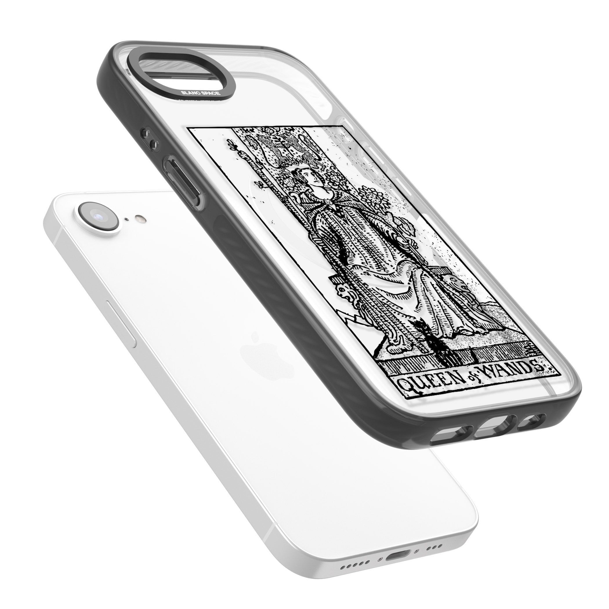 Personalised Queen Of Wands Tarot Card (Clear)