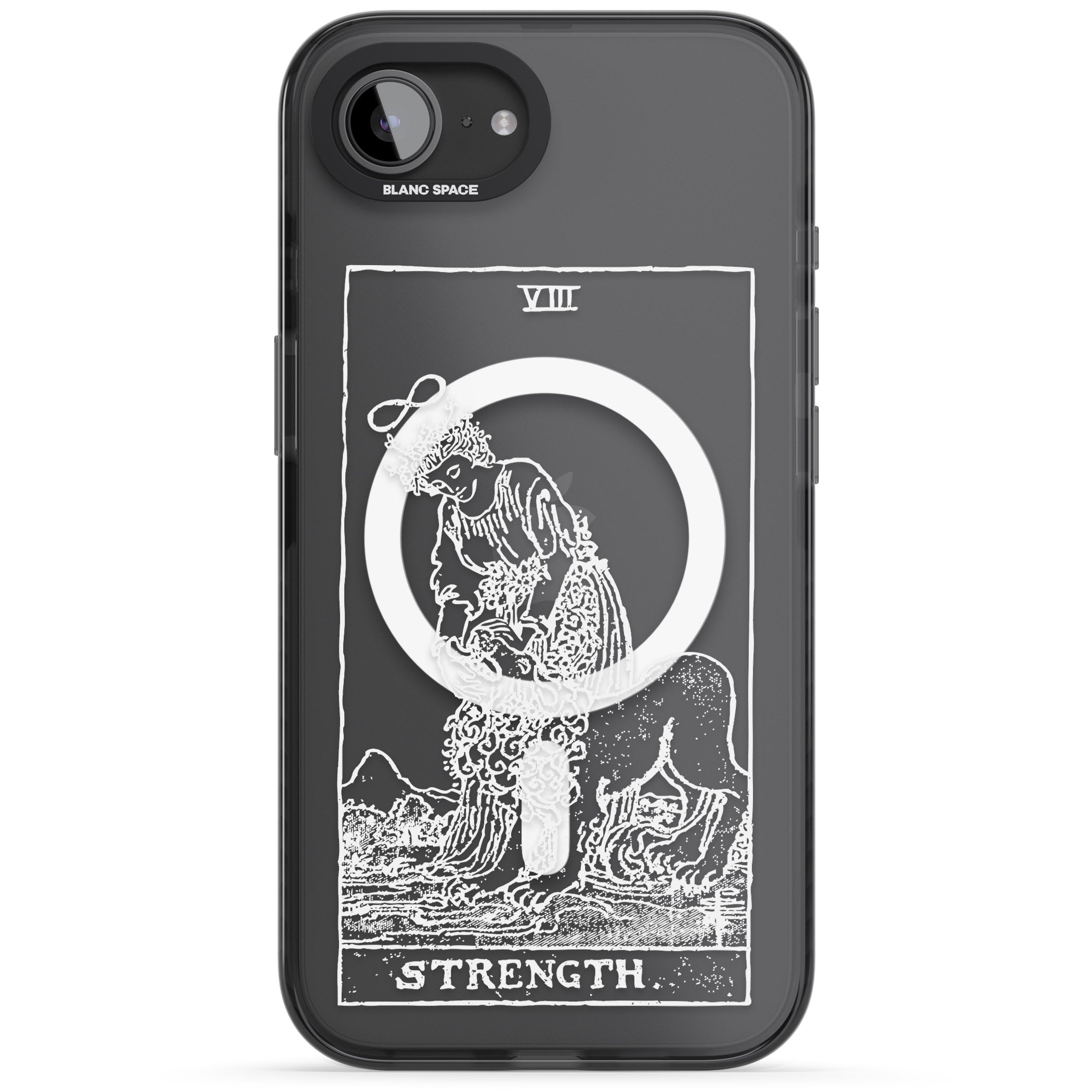 Personalised Strength Tarot Card (White)