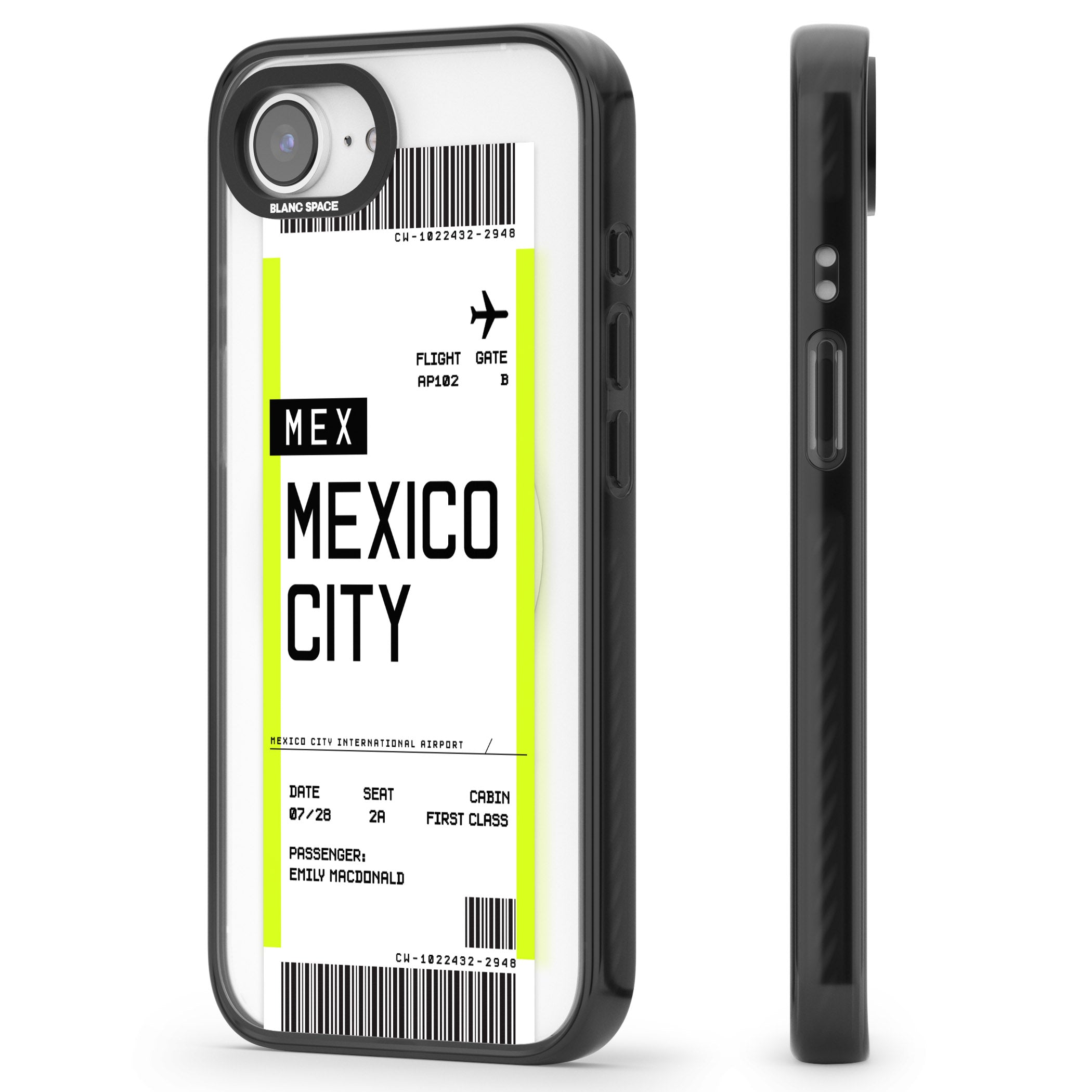 Personalised Mexico City Boarding Pass