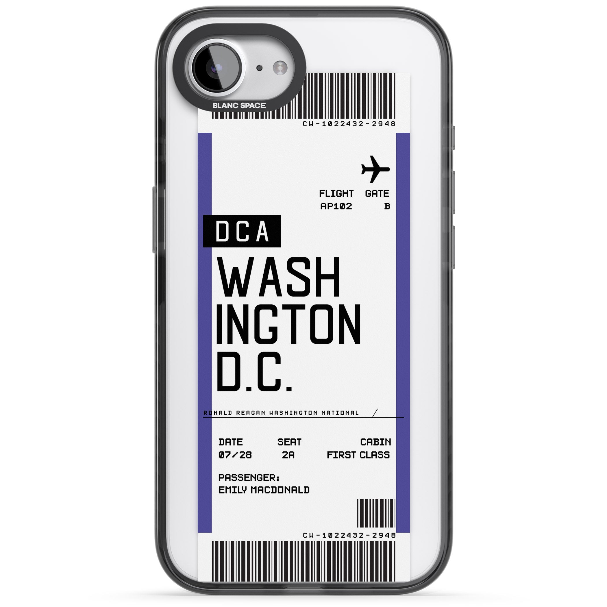 Personalised Washington D.C. Boarding Pass