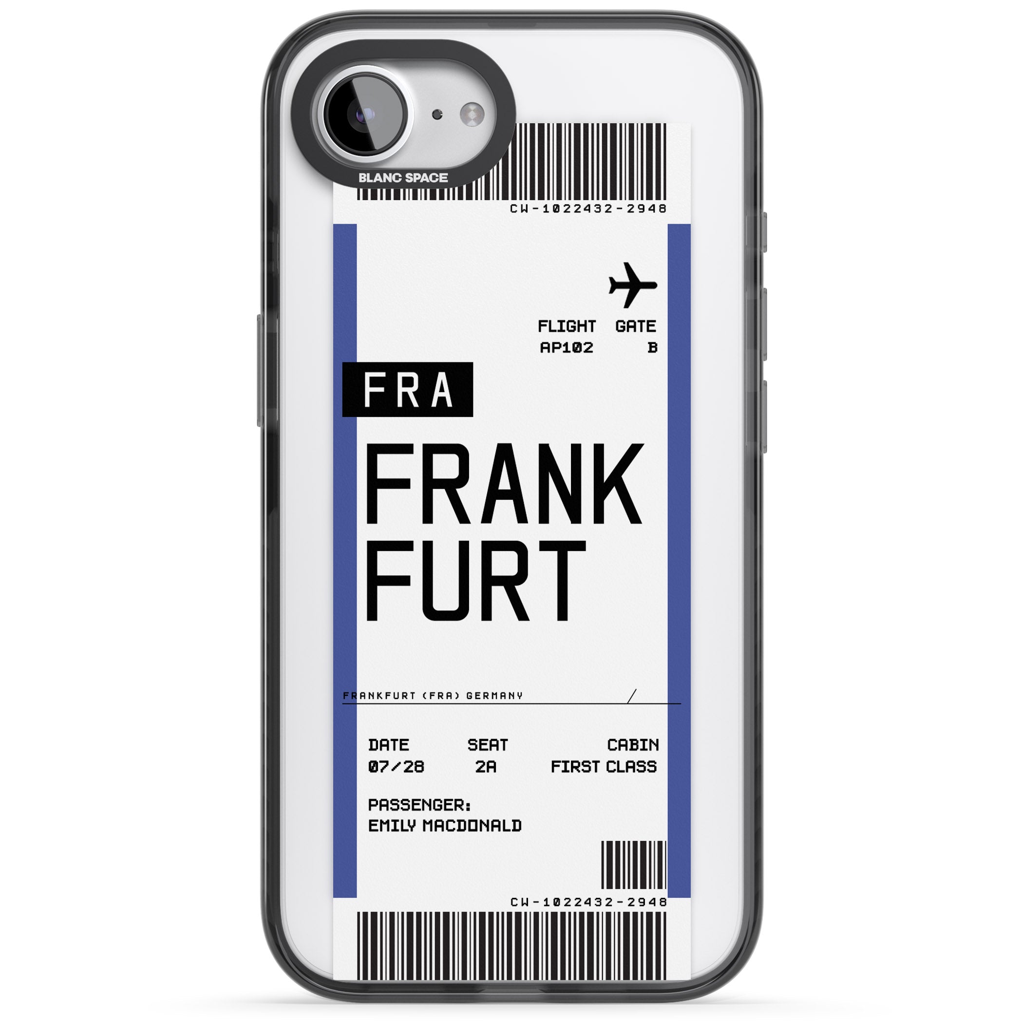 Personalised Frankfurt Boarding Pass