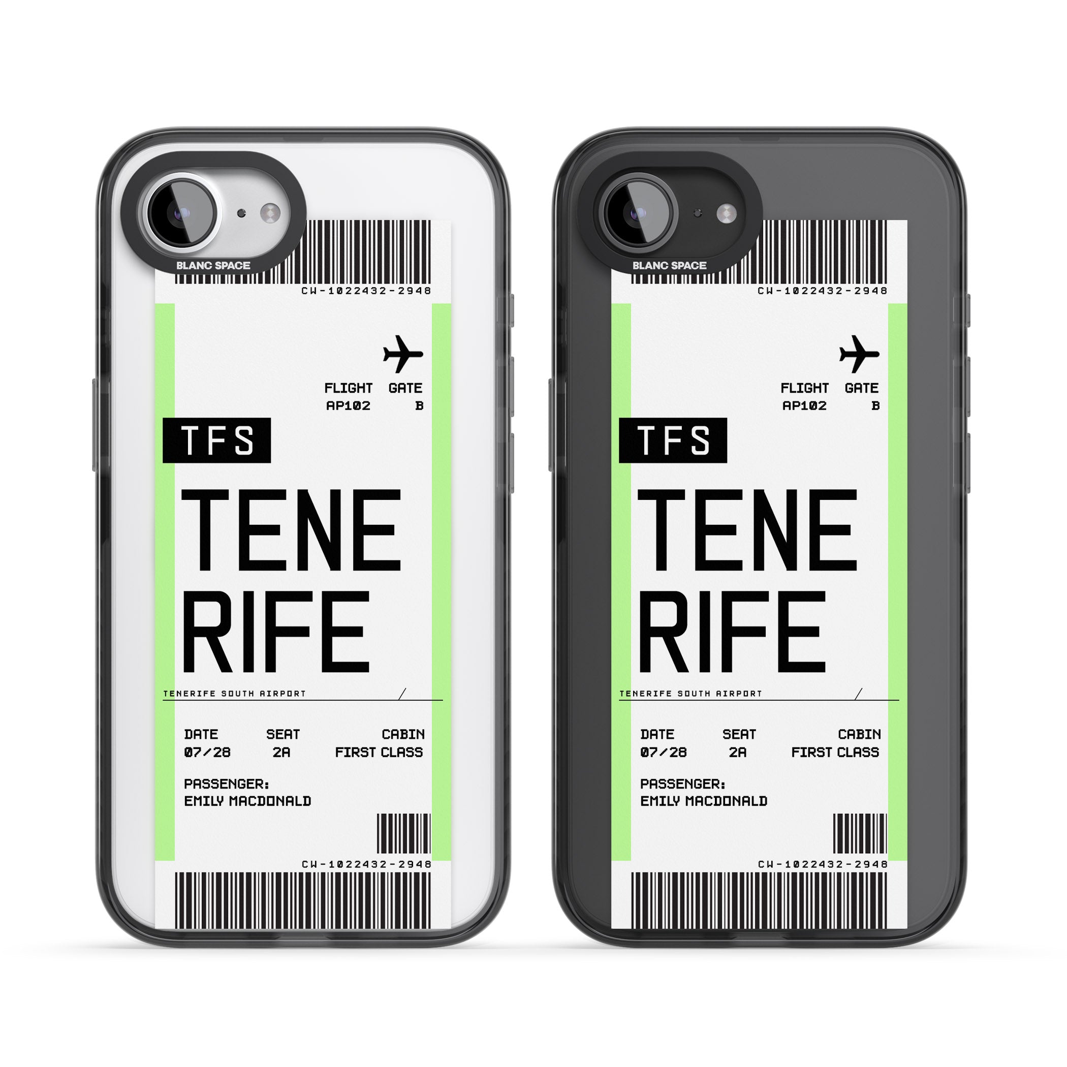 Personalised Tenerife Boarding Pass